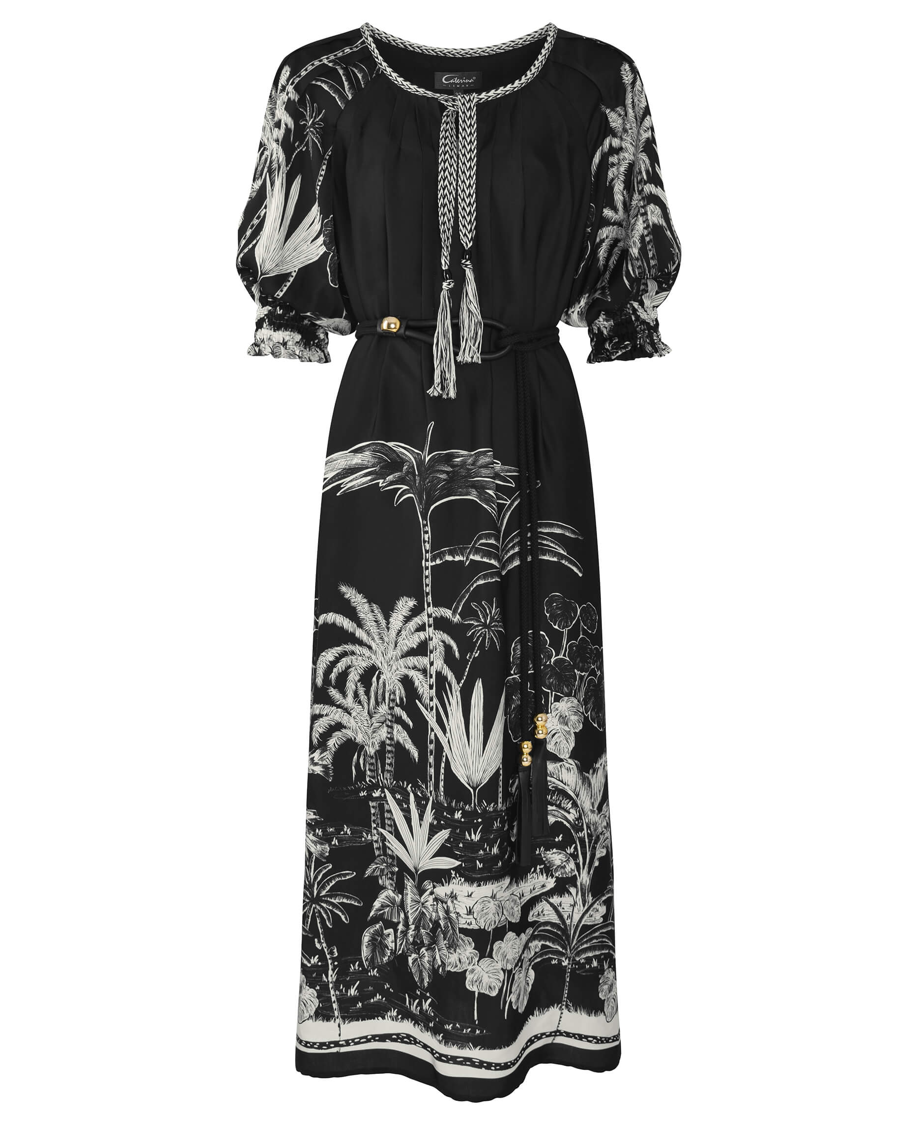 Платье с растительным узором Бренд Caterina Leman