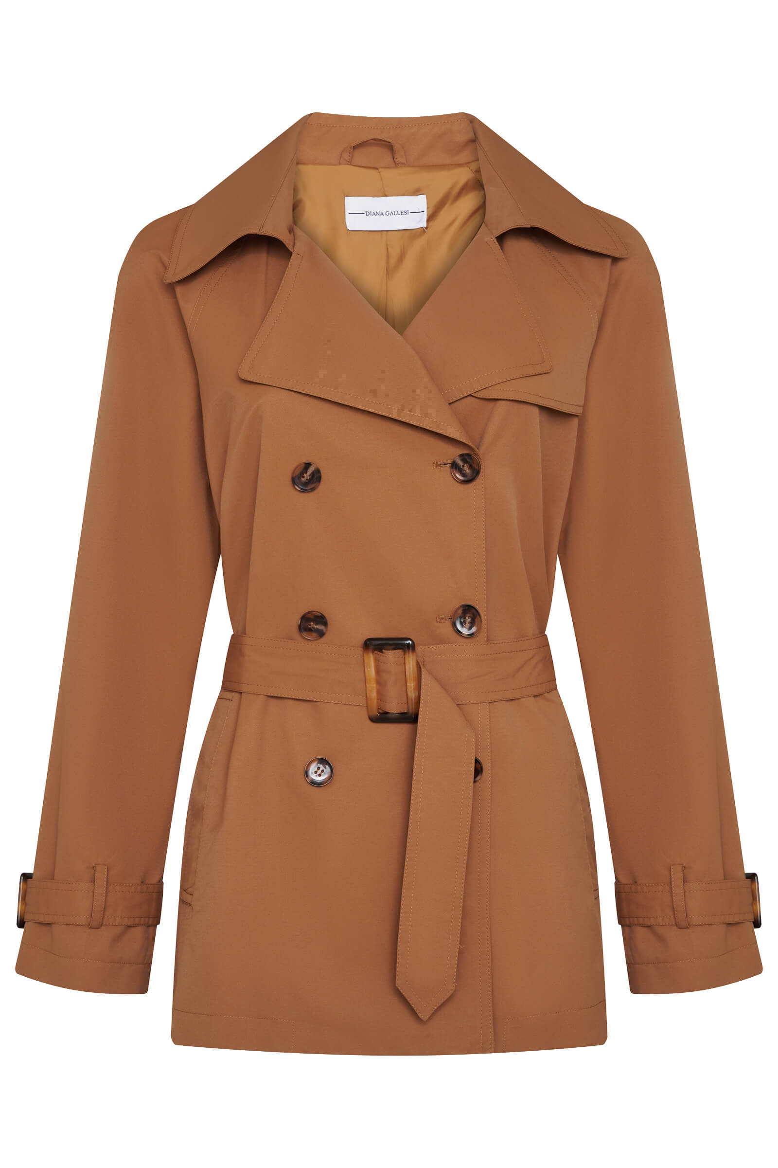 Двубортный плащ-тренч Бренд Diana Gallesi
