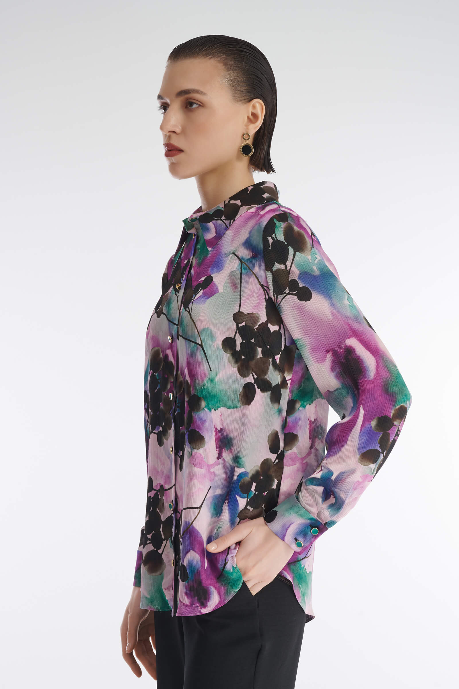 Рубашка с флористичным принтом Бренд Caterina Leman