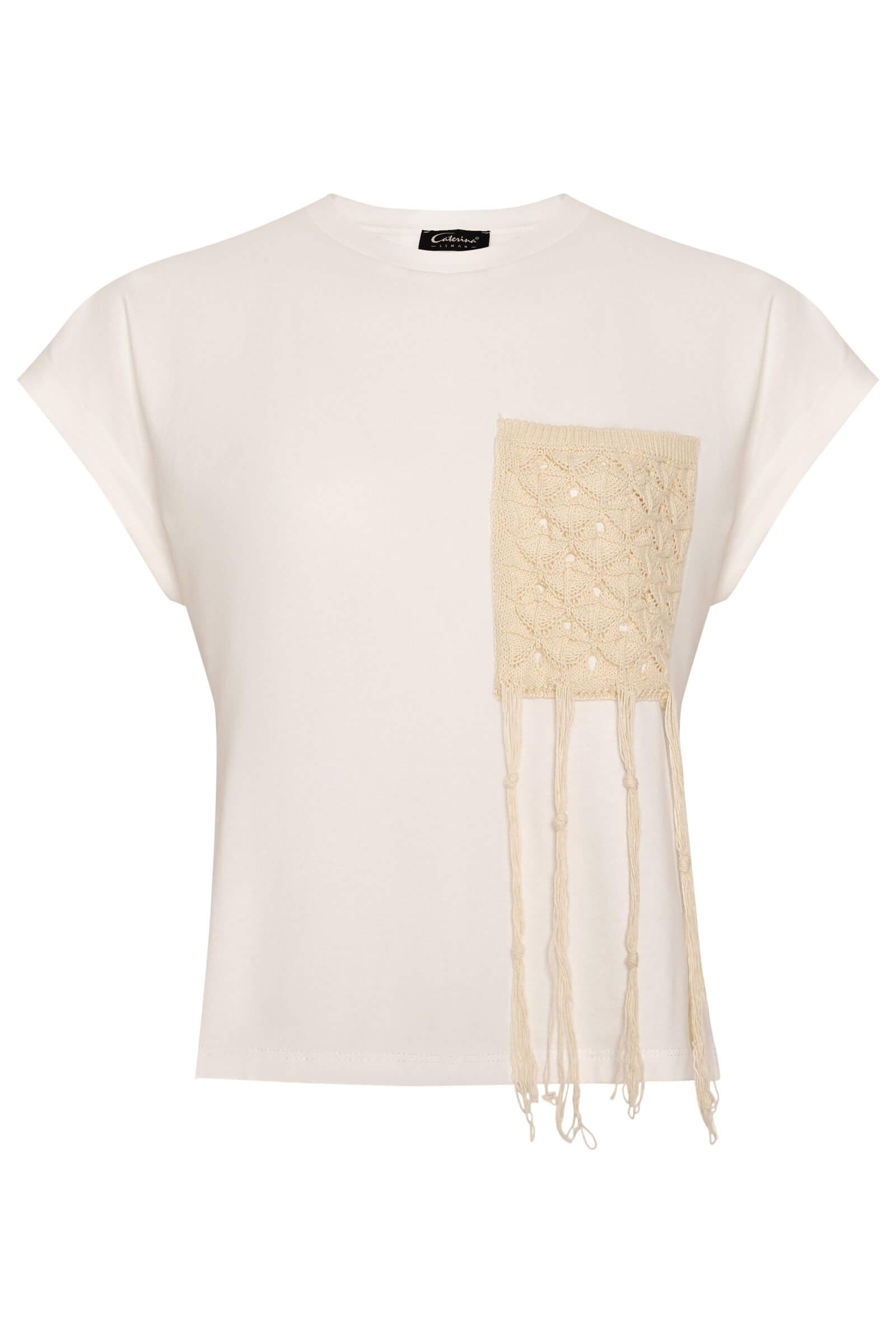 Футболка с декоративным карманом Бренд Caterina Leman