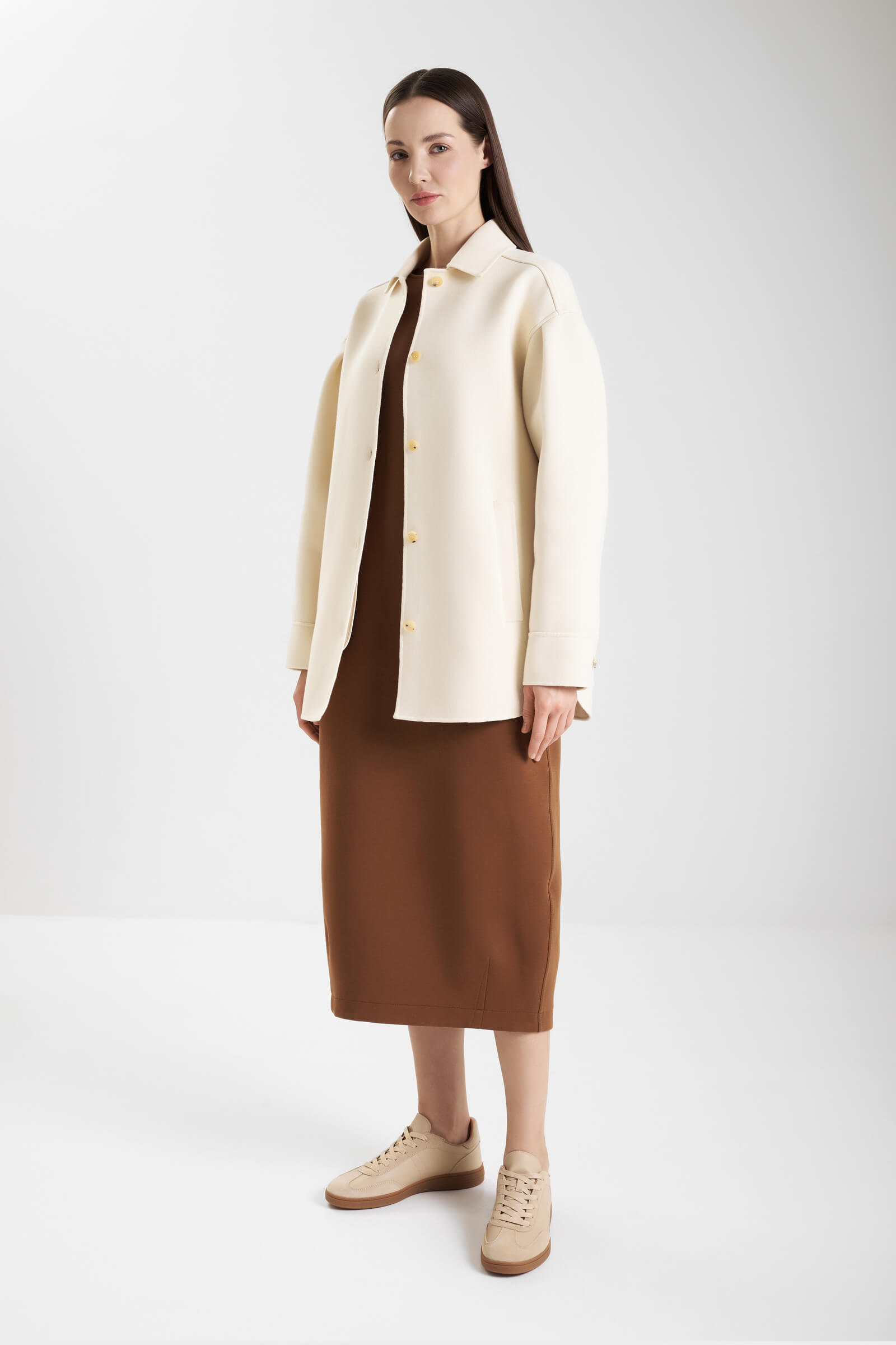 Хлопковая куртка с отложным воротником Бренд MM