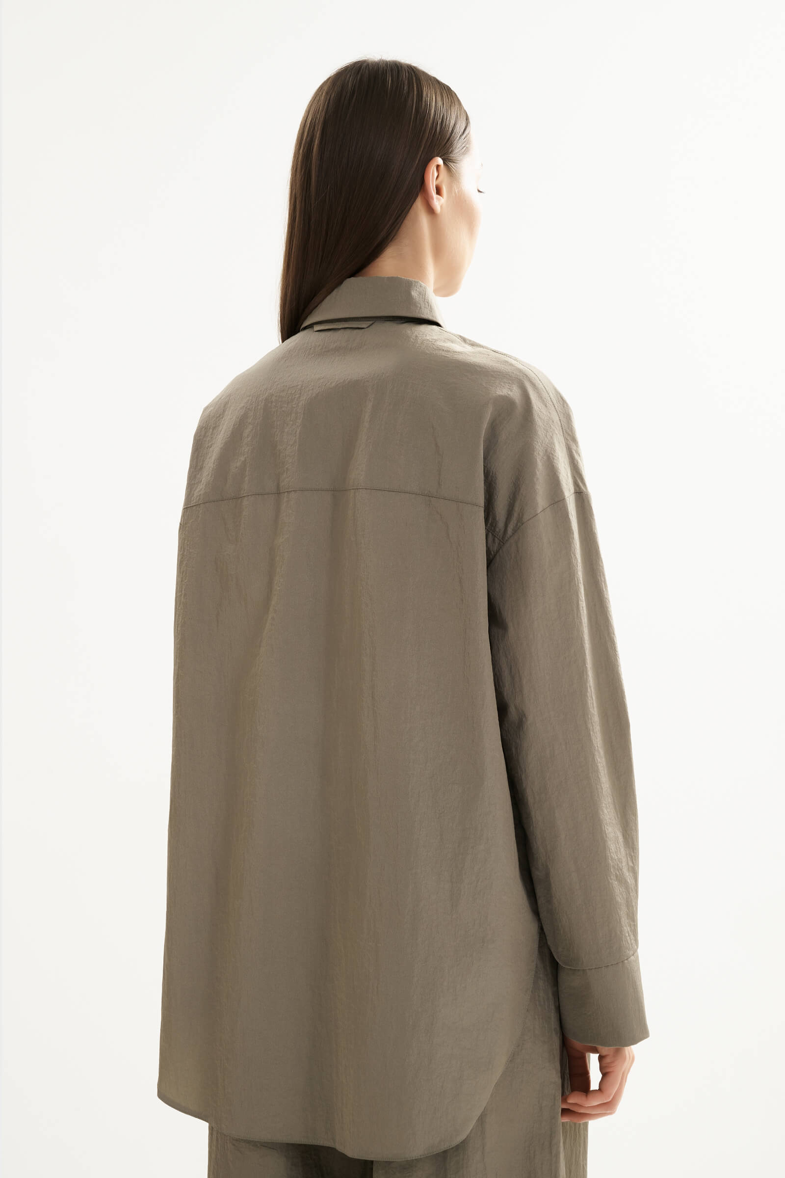 Рубашка из ткани с жатым эффектом Бренд MM