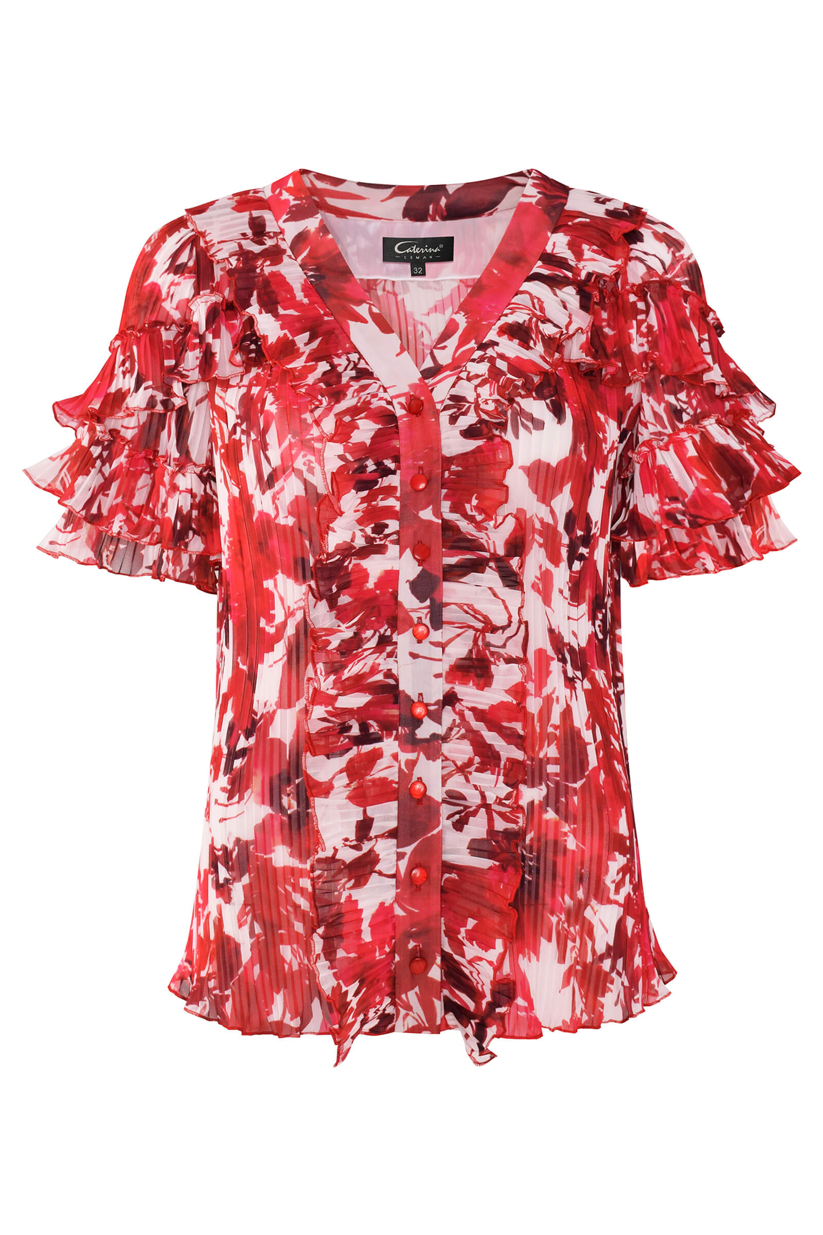 Блузка с цветочным принтом Бренд Caterina Leman