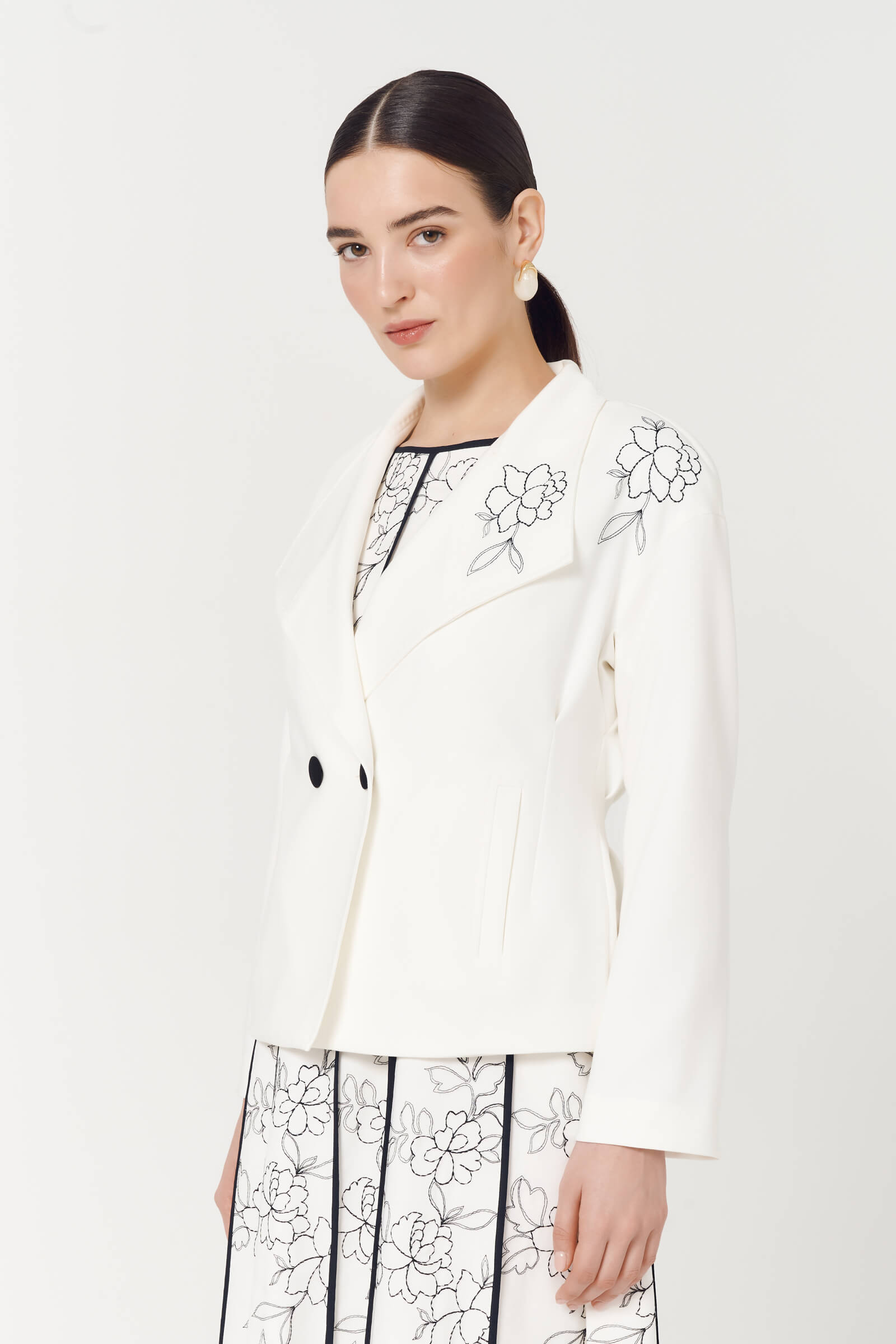 Жакет с цветочным узором Бренд Caterina Leman