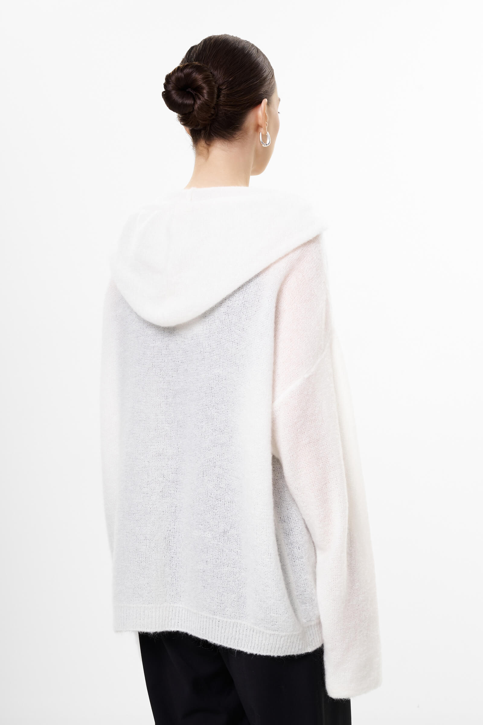 Кардиган на молнии из шерсти и мохера Бренд Sarah Pacini