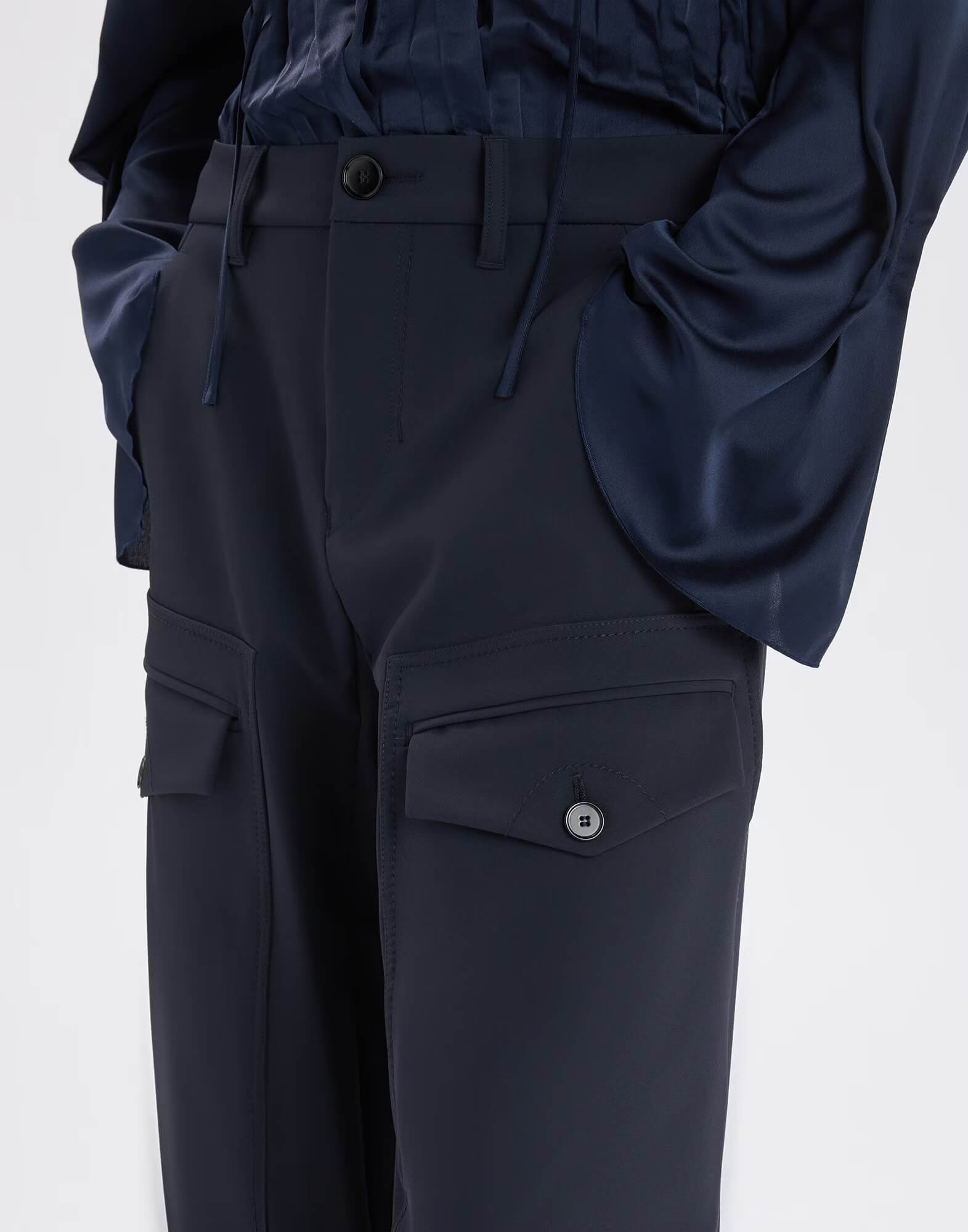 Широкие брюки-кюлоты с карманами Бренд High