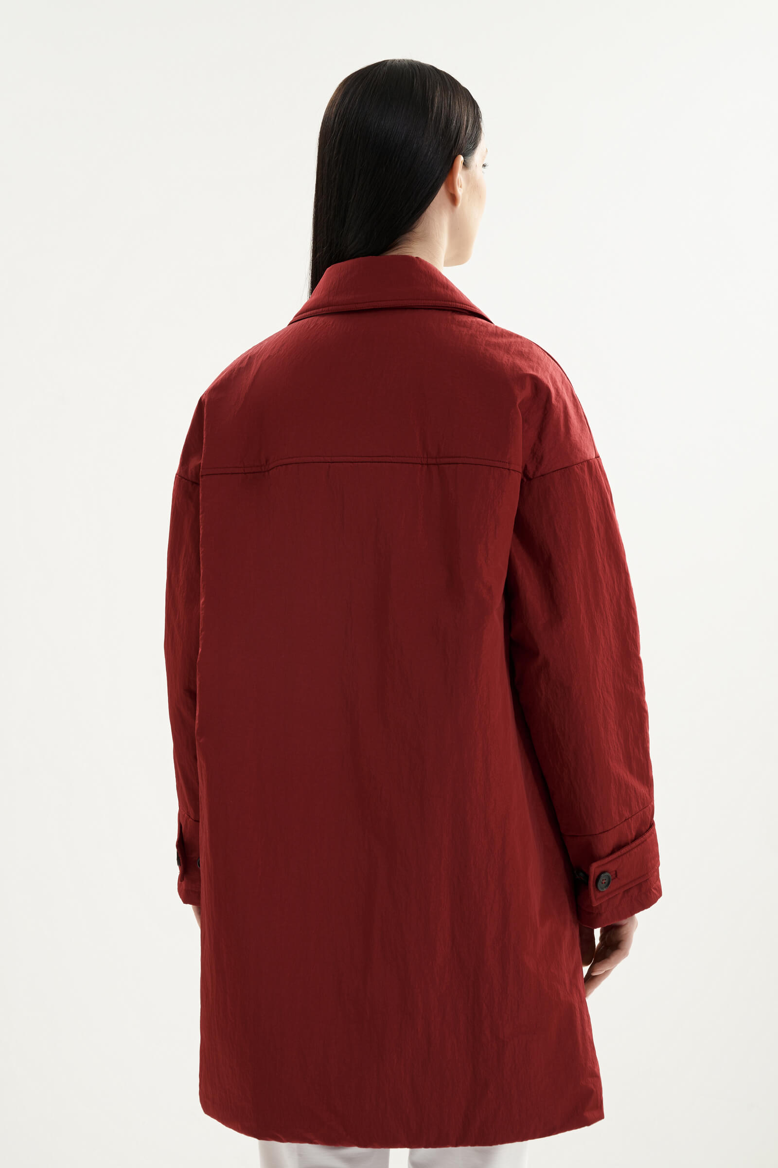 Удлиненная куртка из водонепроницаемого и ветрозащитного материала на пуговицах Бренд MM