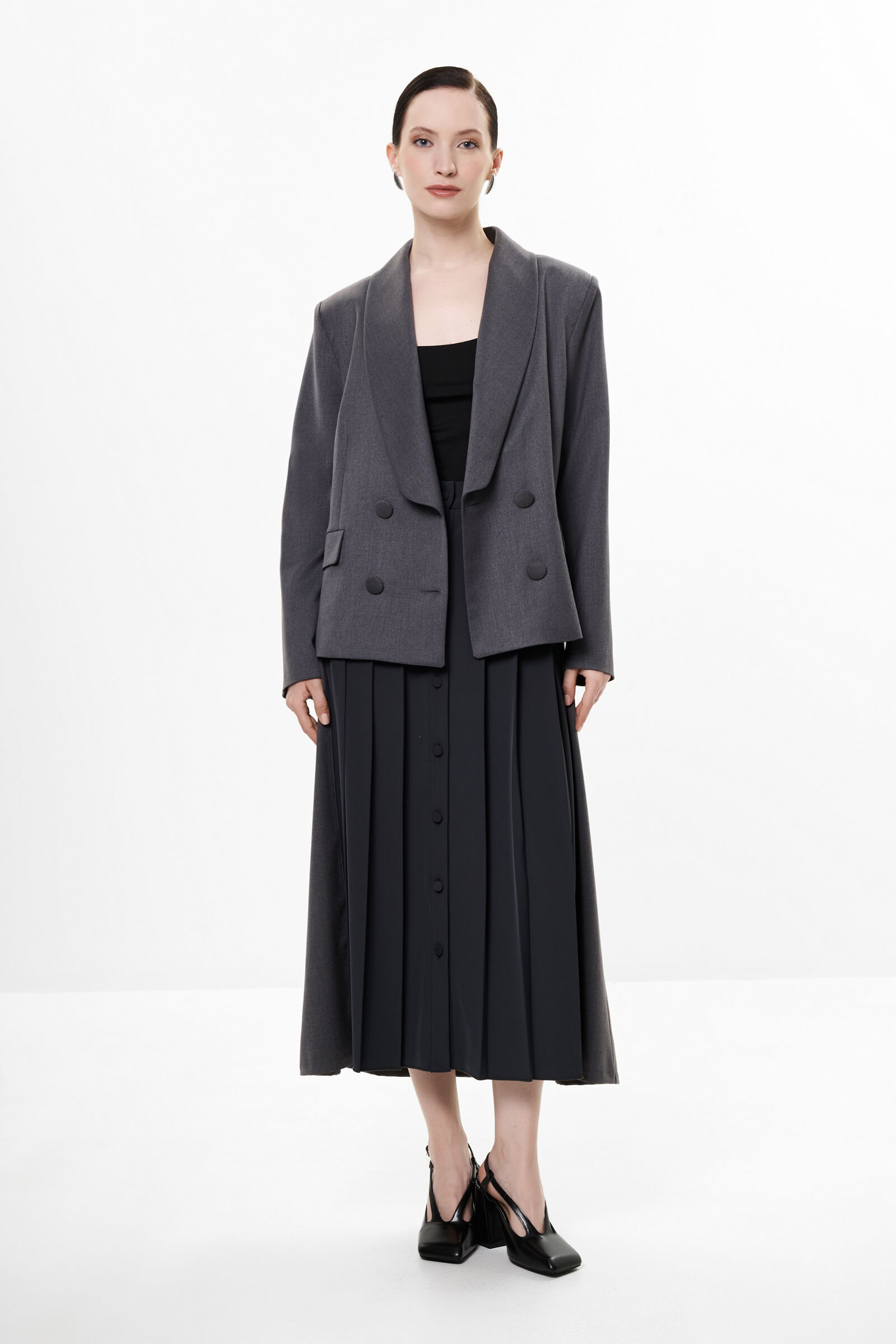 Юбка мидакси в складку Бренд Milva Mi