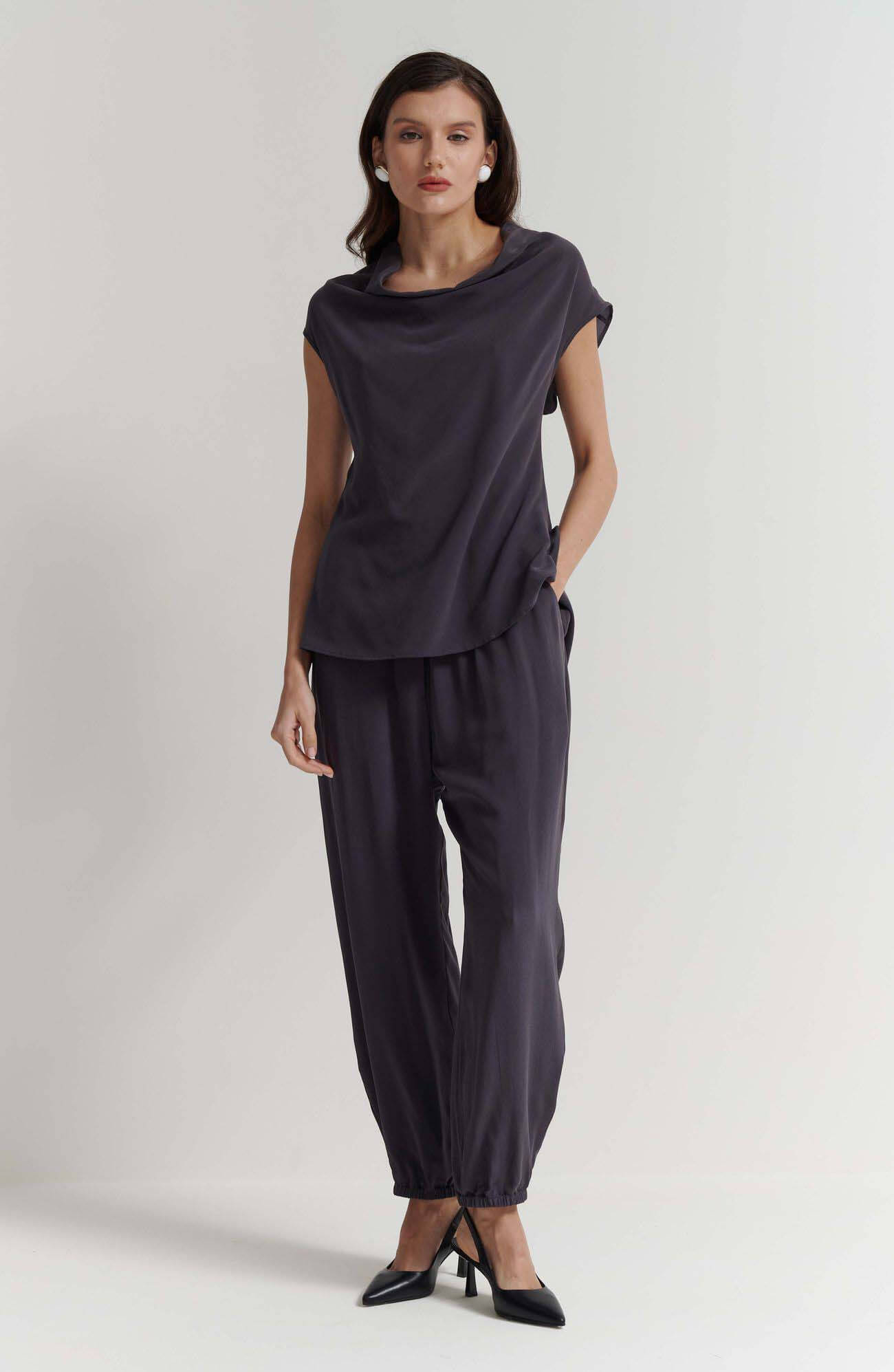 Шелковые брюки-джоггеры Бренд GentryPortofino