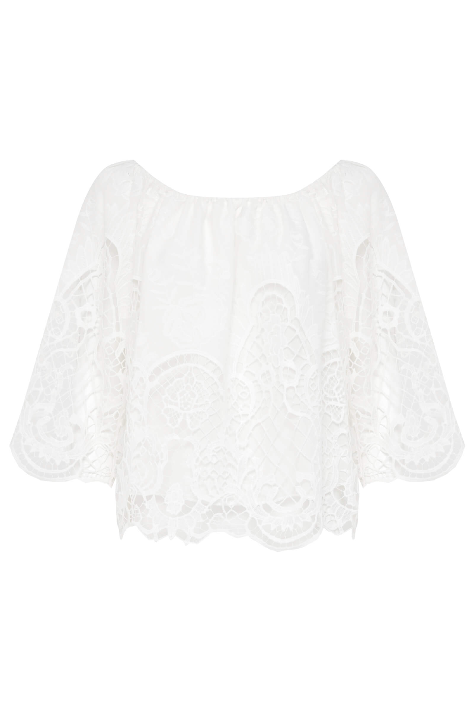 Блузка из хлопкового кружева Бренд Milva Mi