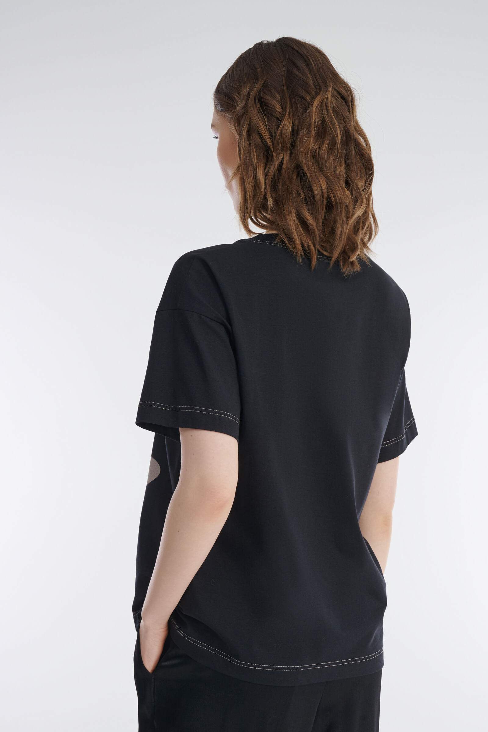 Футболка с принтом и стразами Бренд Caterina Leman