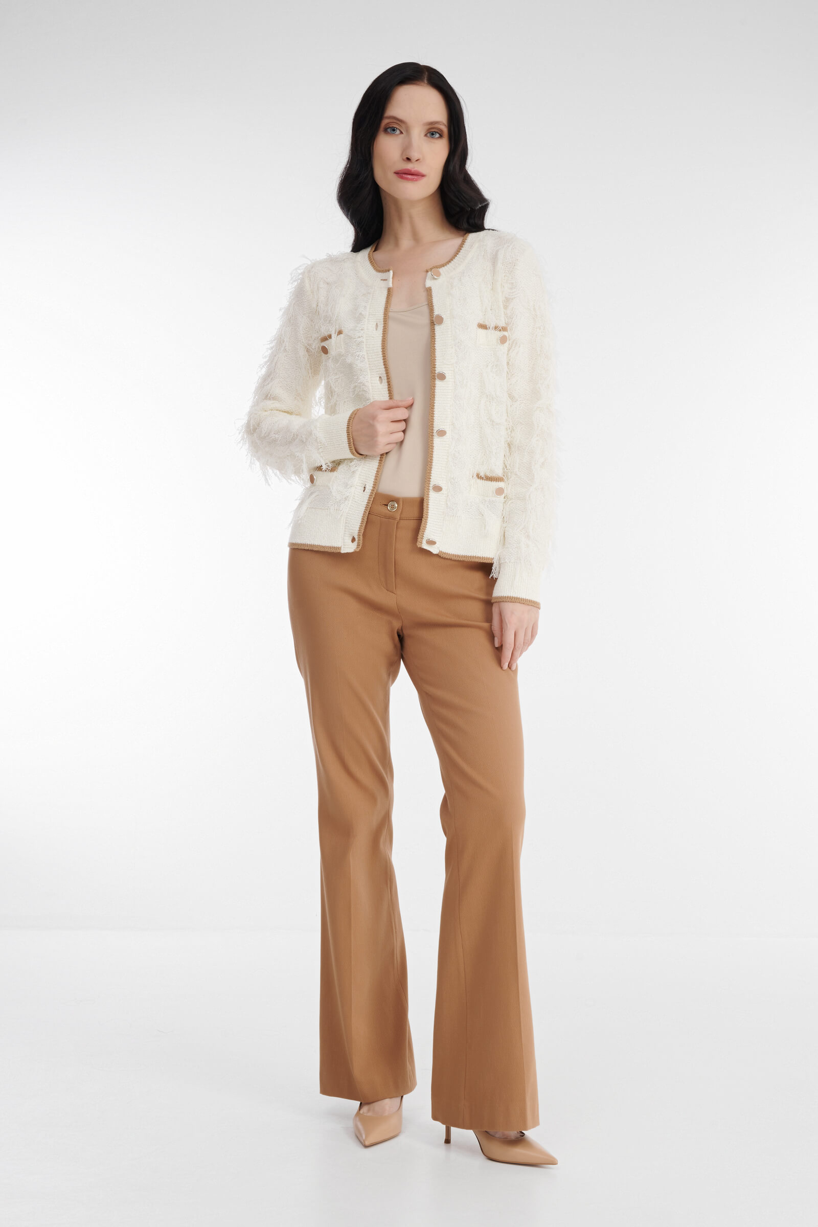 Фактурный кардиган на пуговицах Бренд Diana Gallesi