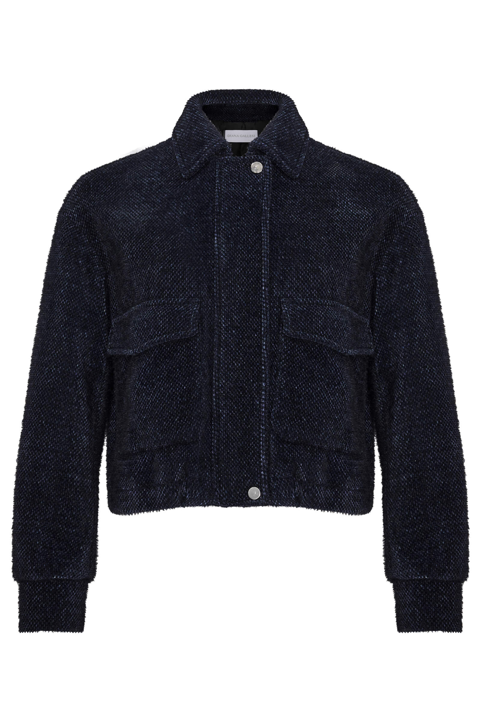 Укороченная куртка с накладными карманами Бренд Diana Gallesi