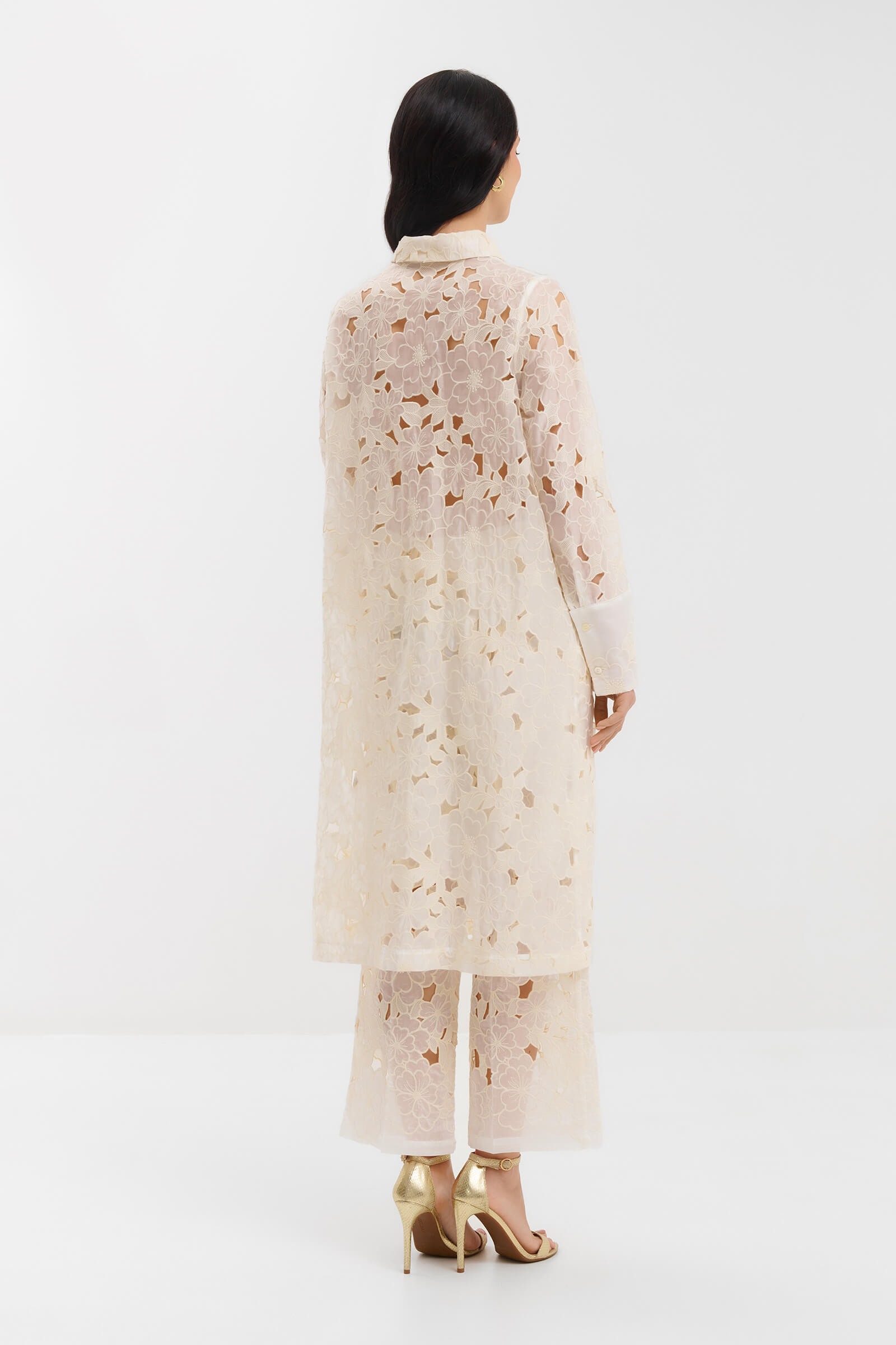 Платье с цветочным узором и вышивкой Бренд Milva Mi