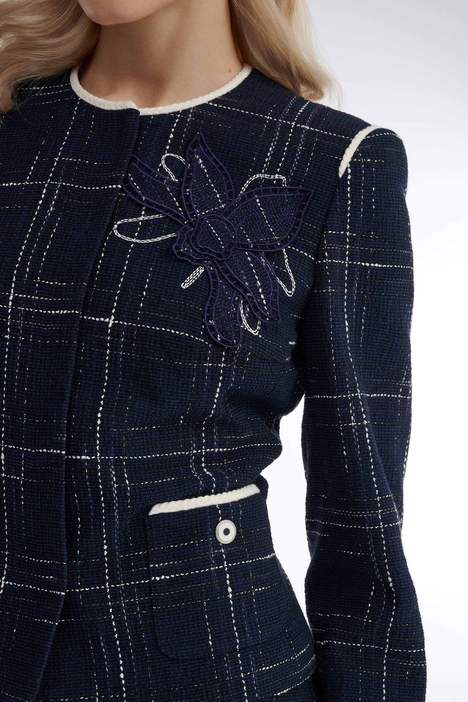 Жакет с вышитой аппликацией Бренд Caterina Leman