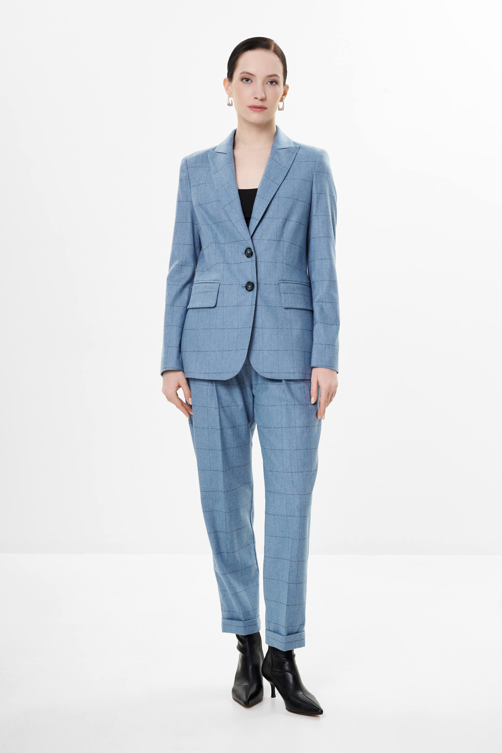 Однобортный пиджак с добавлением шерсти Бренд Diana Gallesi