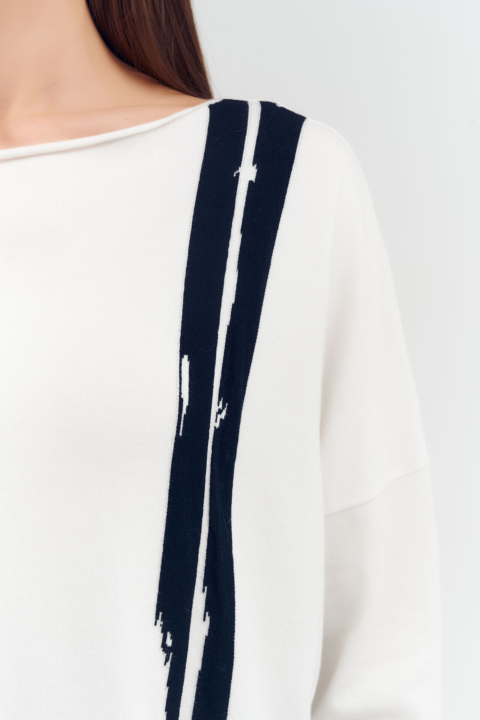 Джемпер с абстрактным узором Бренд Sarah Pacini