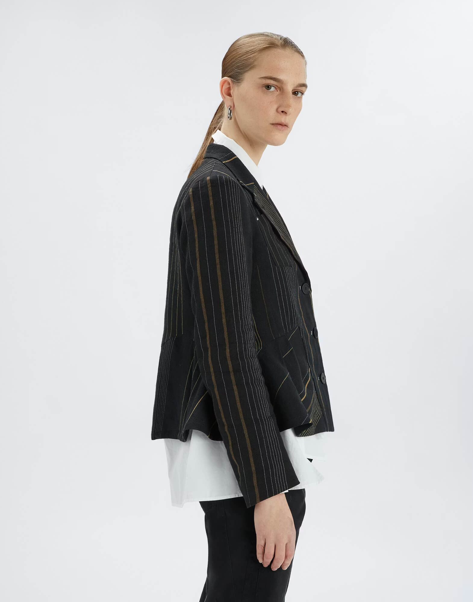 Жакет из льна и шерсти Бренд High