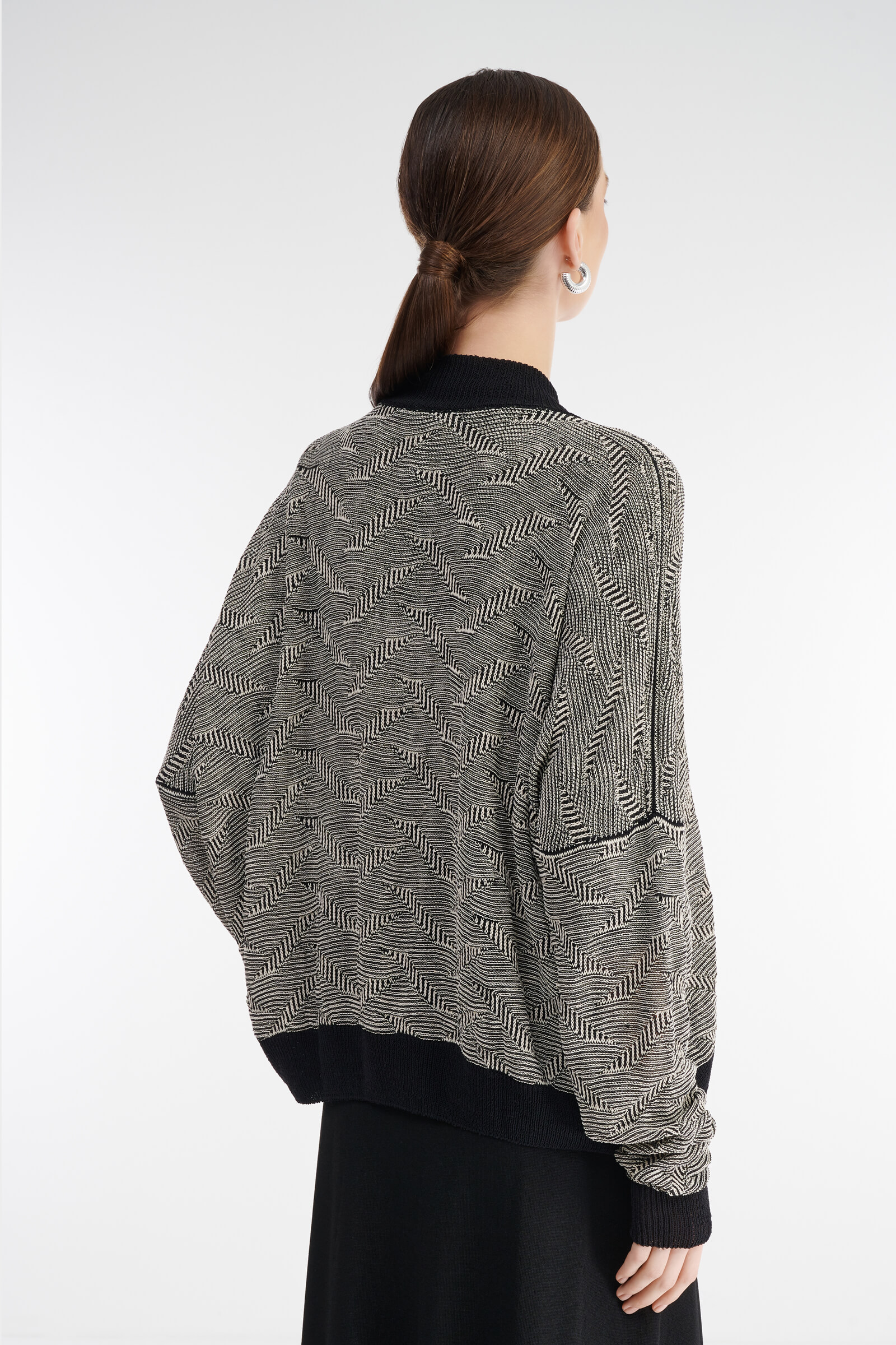 Кардиган на молнии с воротником Бренд Sarah Pacini