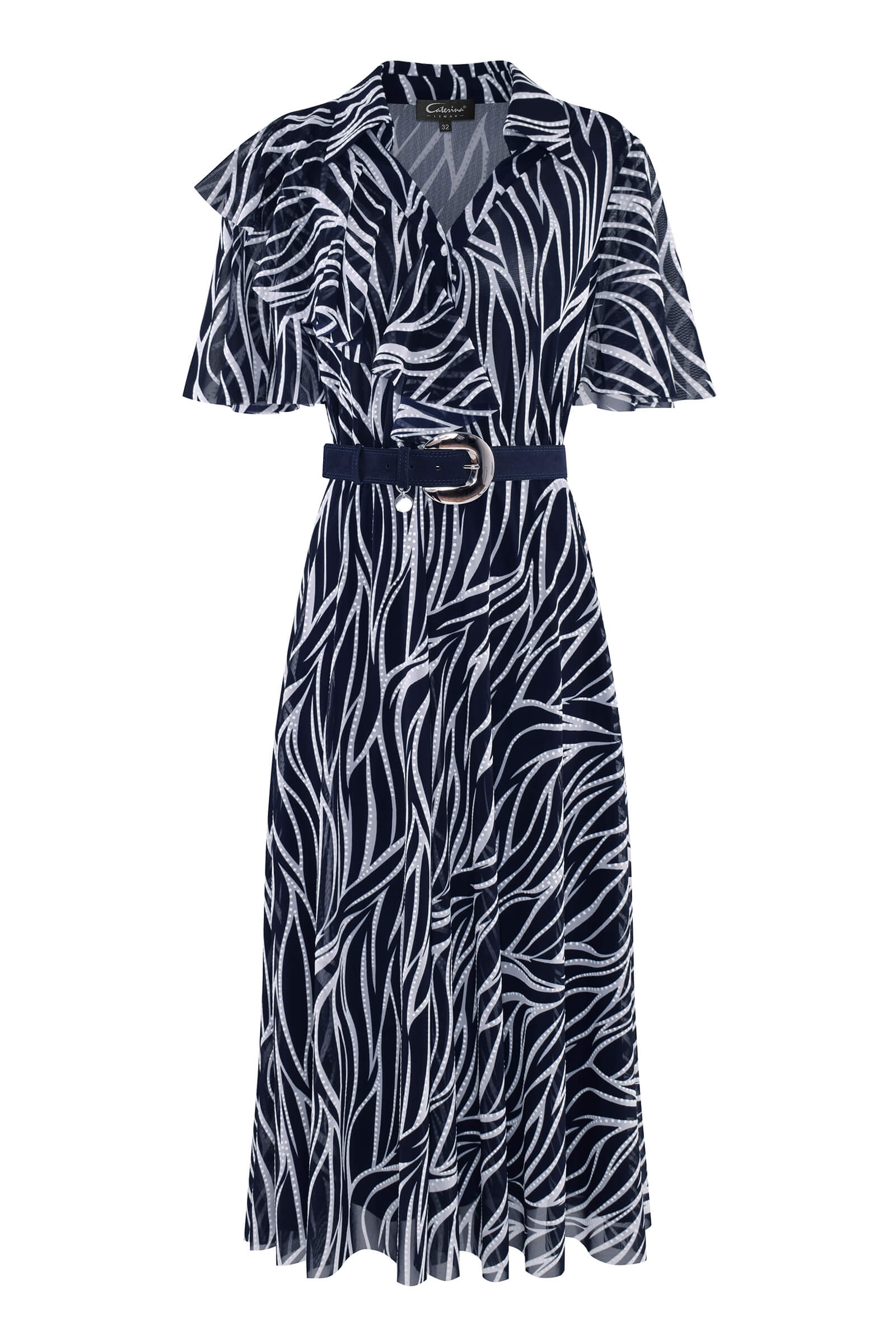 Платье из тюля с принтом Бренд Caterina Leman