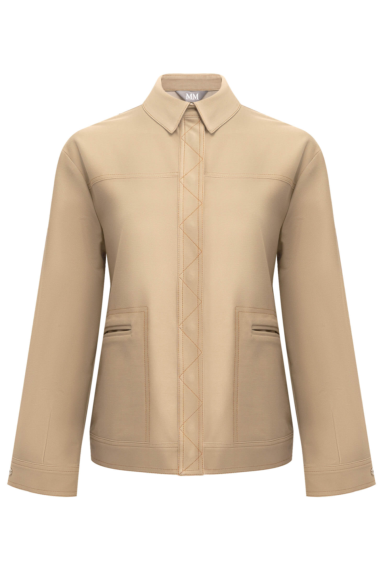 Джинсовая куртка на кнопках Бренд MM