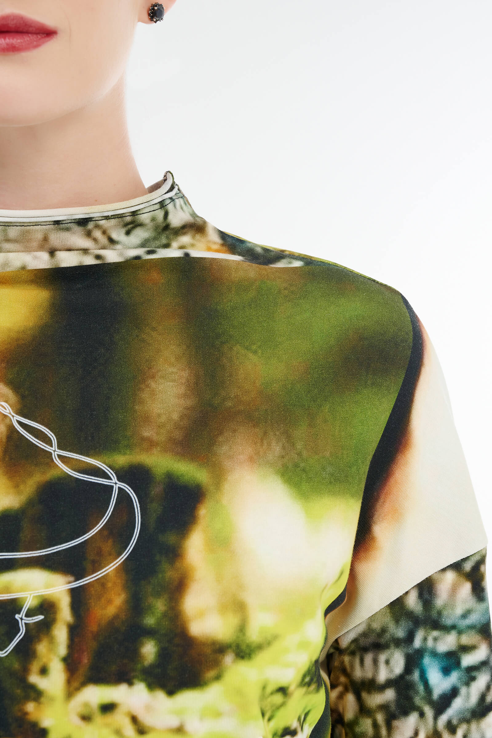 Водолазка с принтом Бренд Sarah Pacini