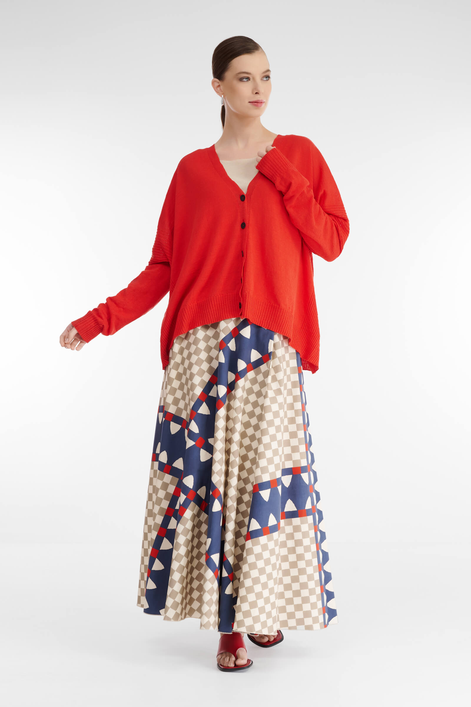 Кардиган свободного кроя Бренд Sarah Pacini