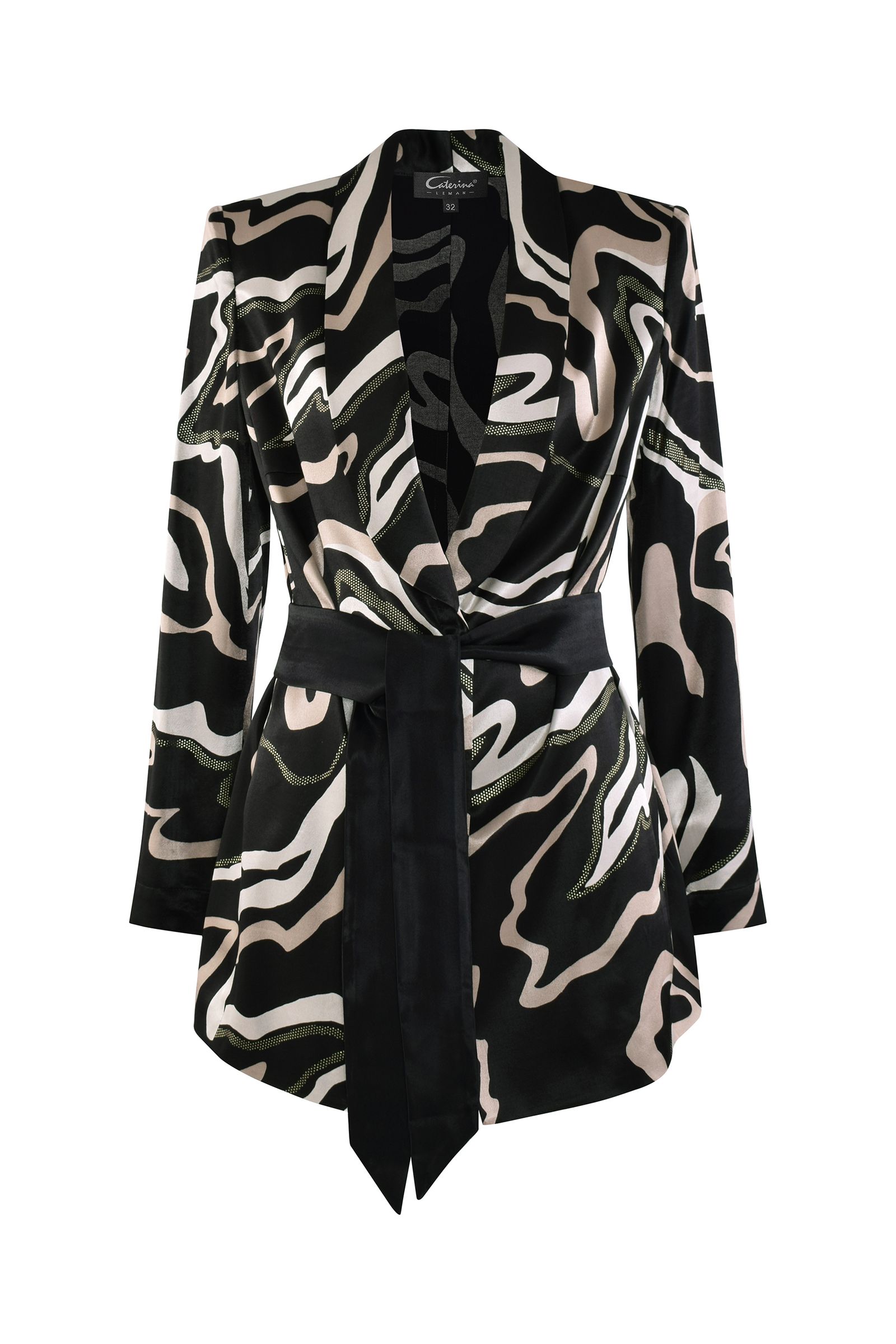Жакет с абстрактным принтом Бренд Caterina Leman