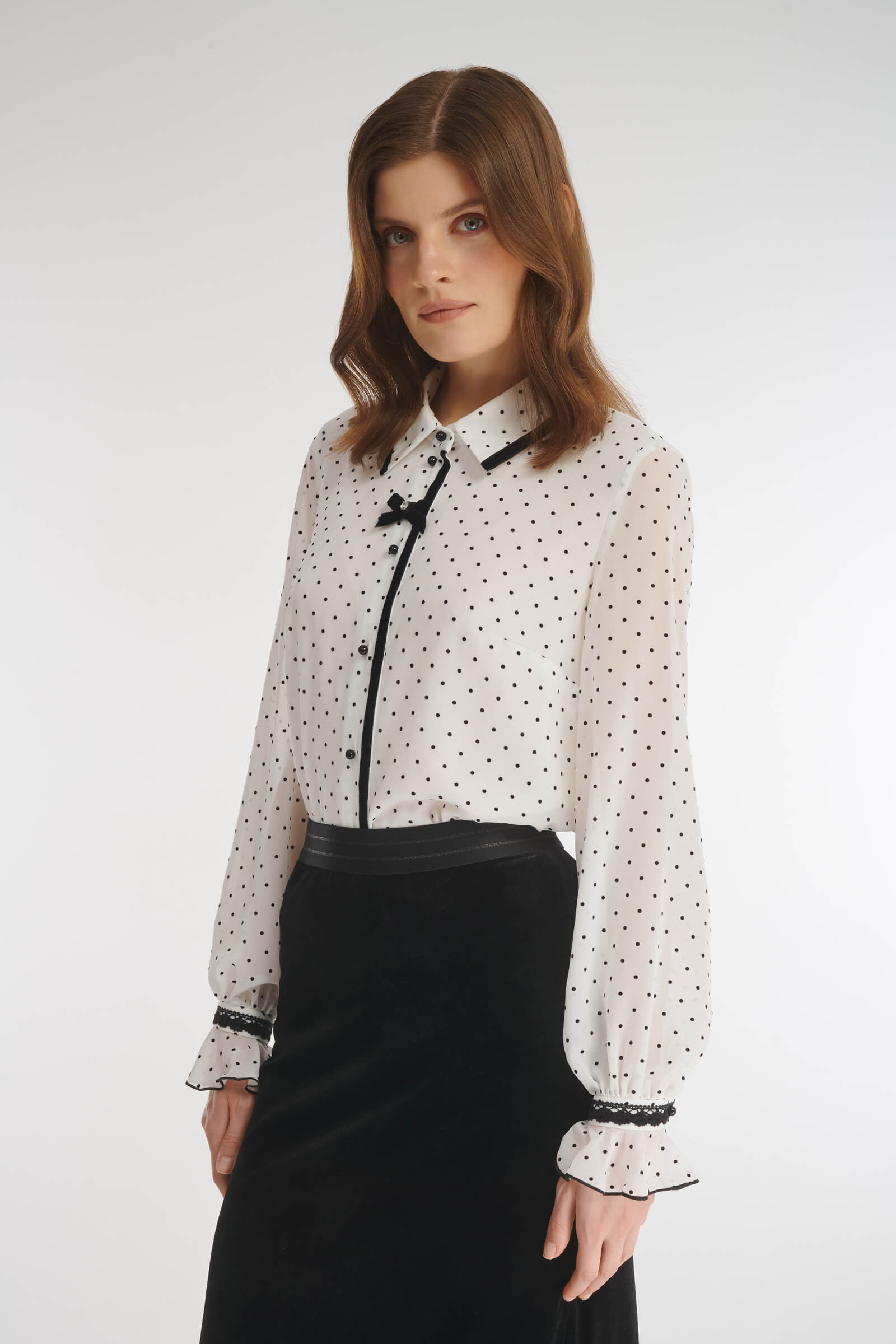 Рубашка с узором в горох Бренд Caterina Leman