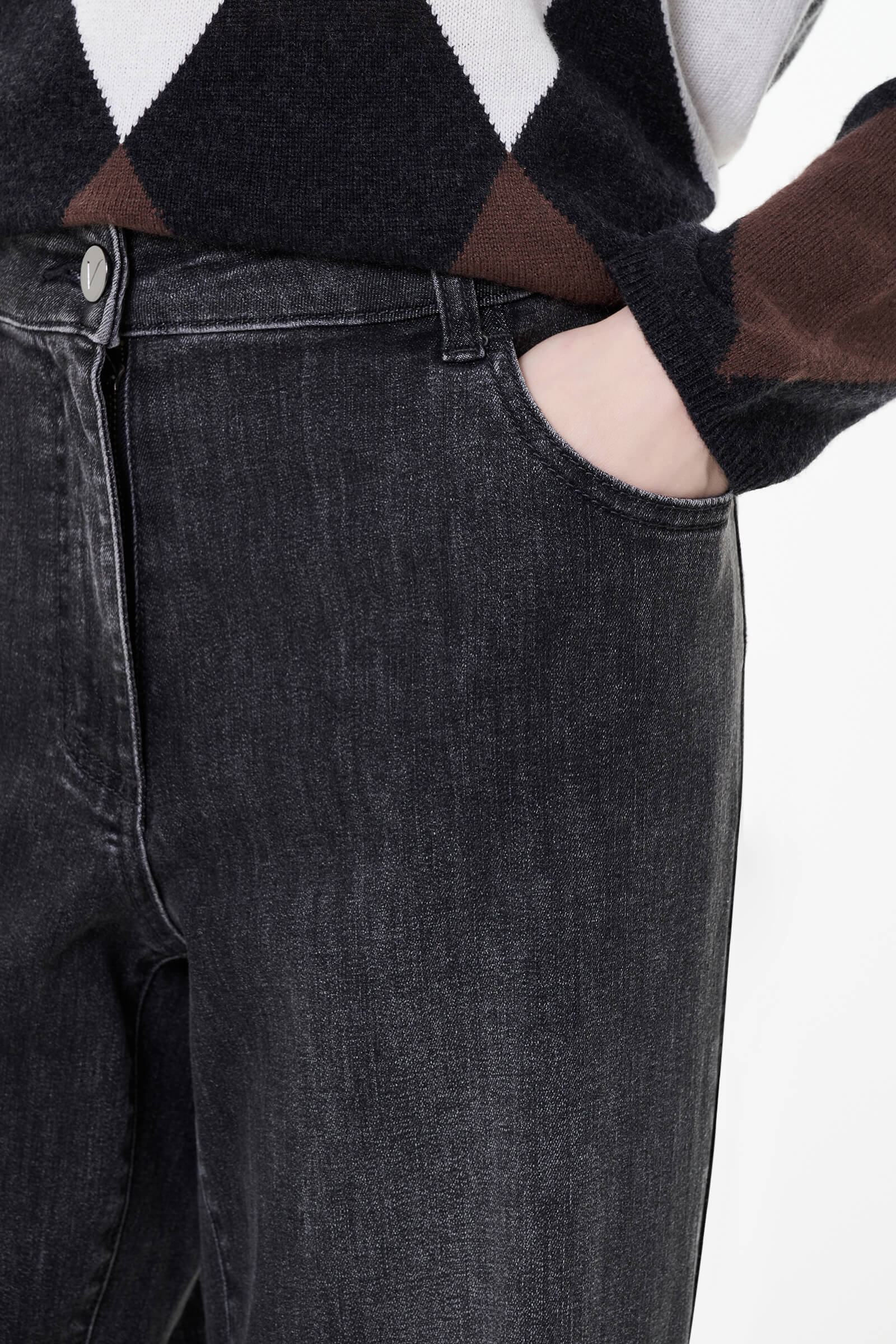 Джинсы с высокой посадкой Бренд Luisa Viola