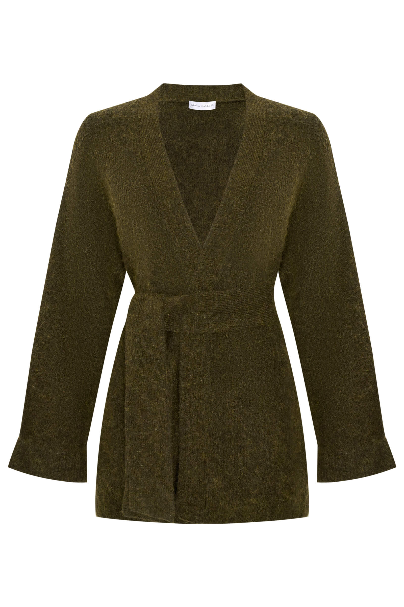 Удлиненный кардиган с шерстью и мохером Бренд Diana Gallesi