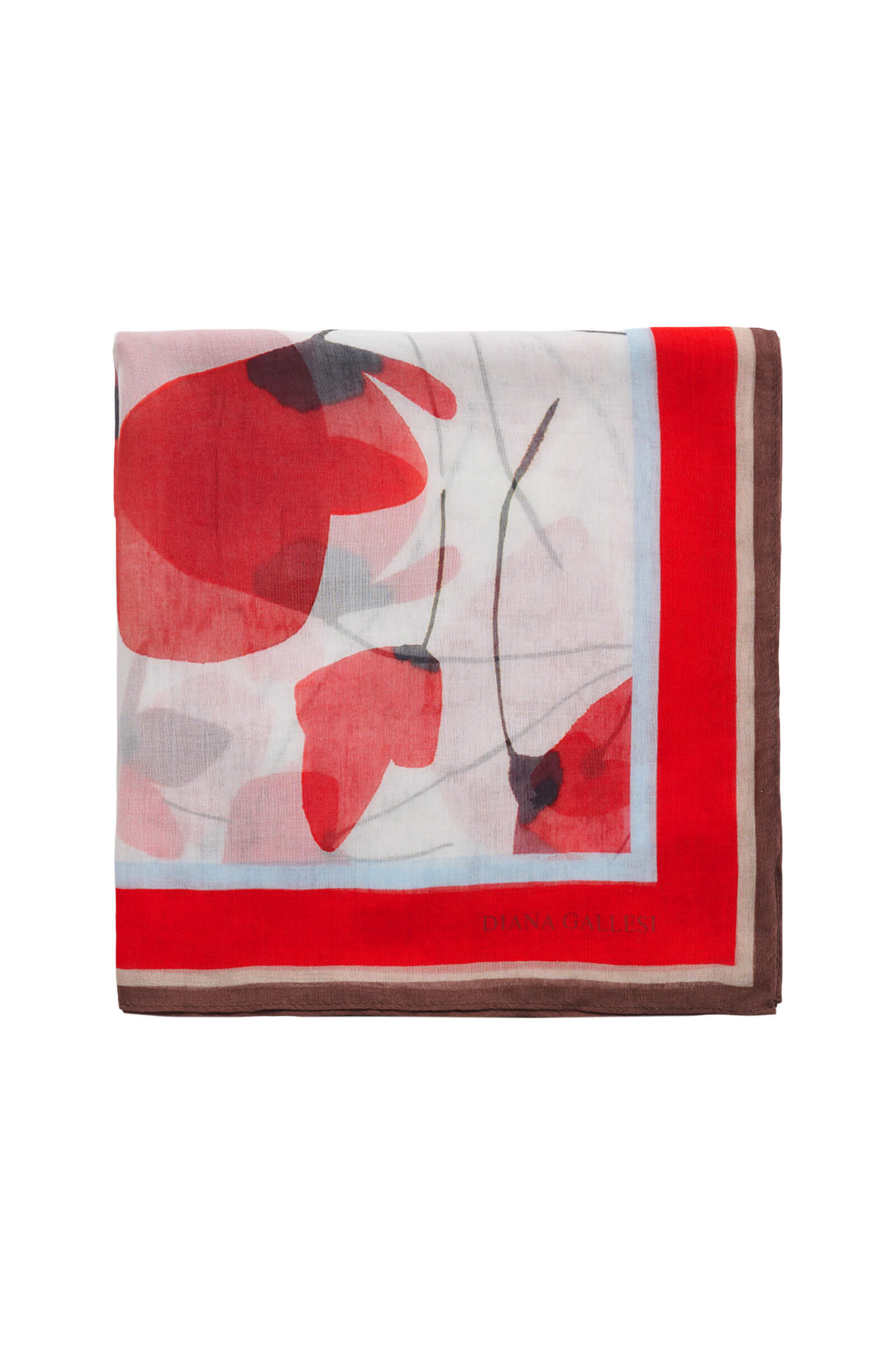 Палантин с цветочным принтом Бренд Diana Gallesi