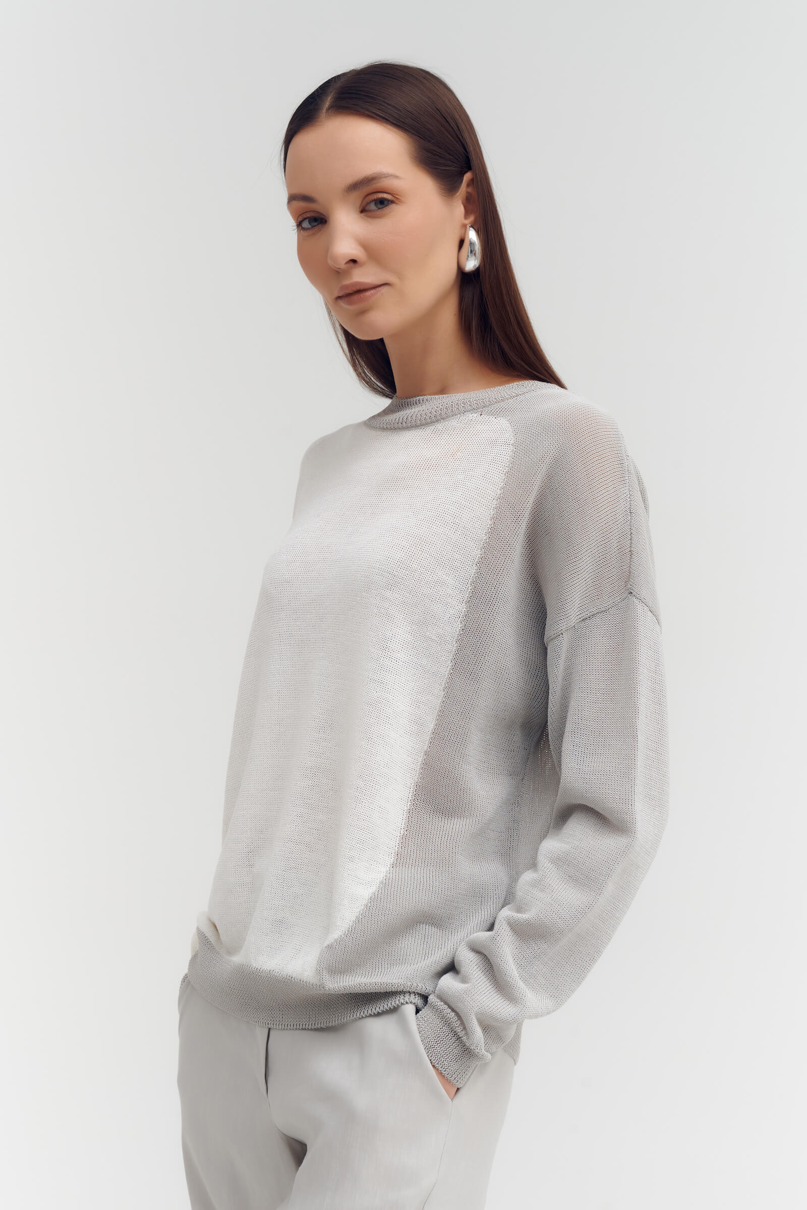 Джемпер с комбинированной расцветкой Бренд Sarah Pacini