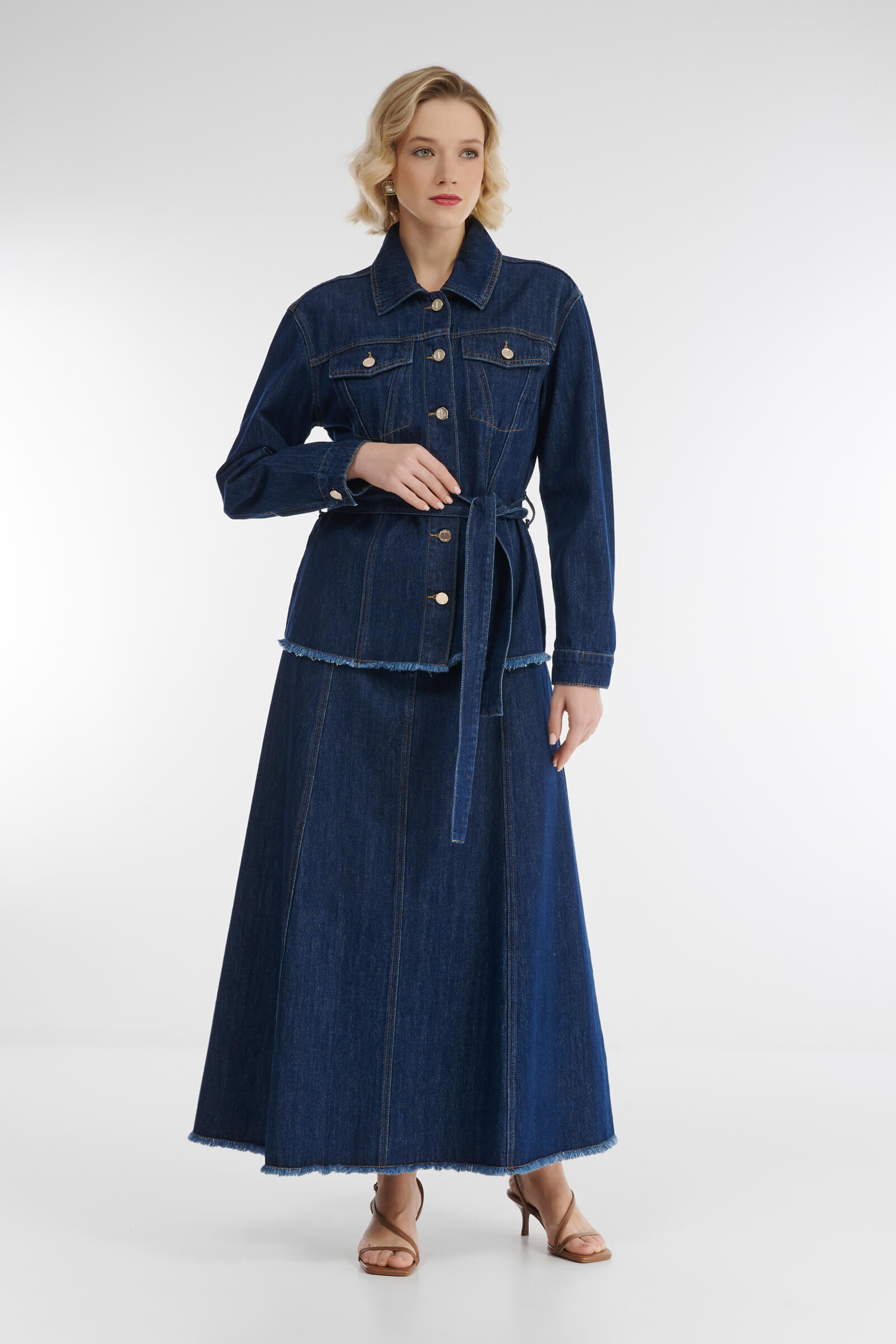 Джинсовая рубашка Бренд Diana Gallesi