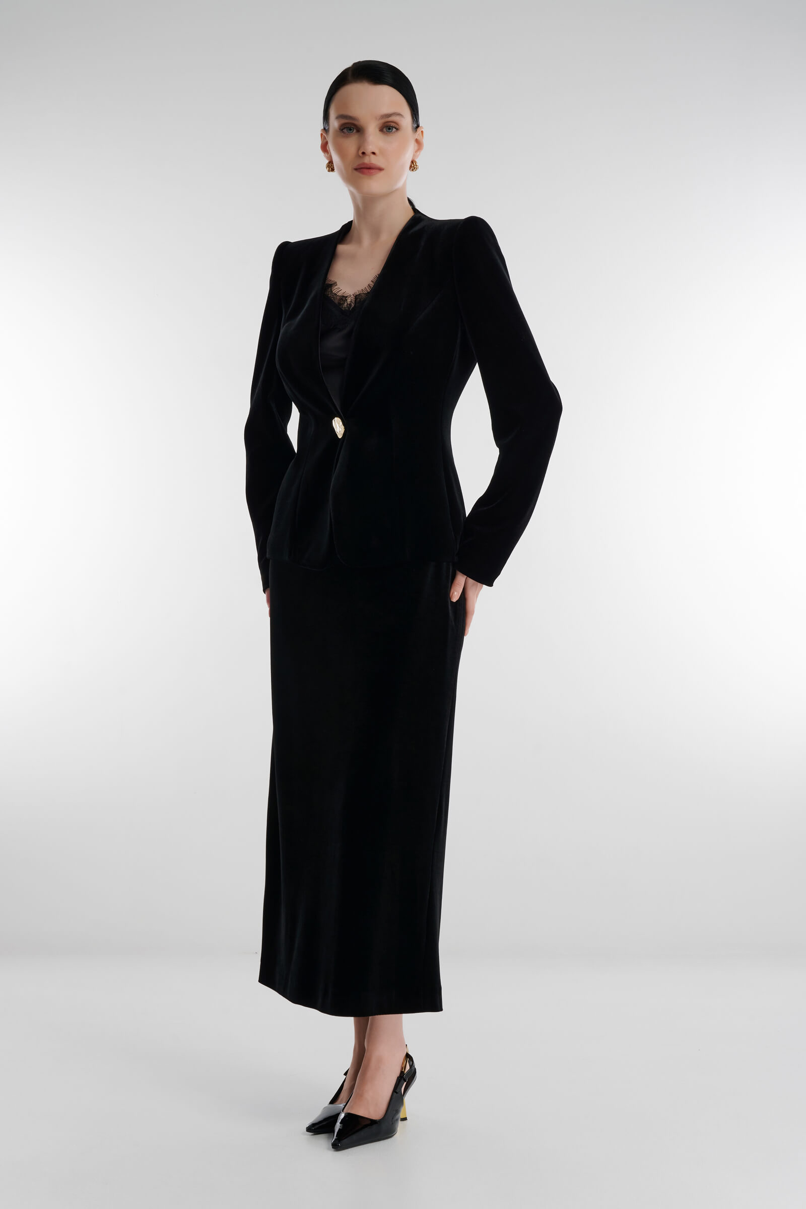 Бархатный жакет Бренд Caterina Leman