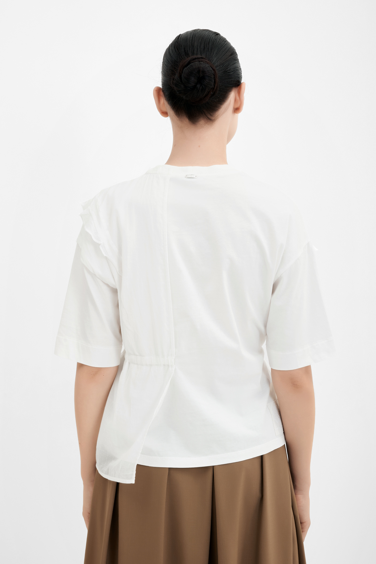 Асимметричная блуза на кулиске Бренд High