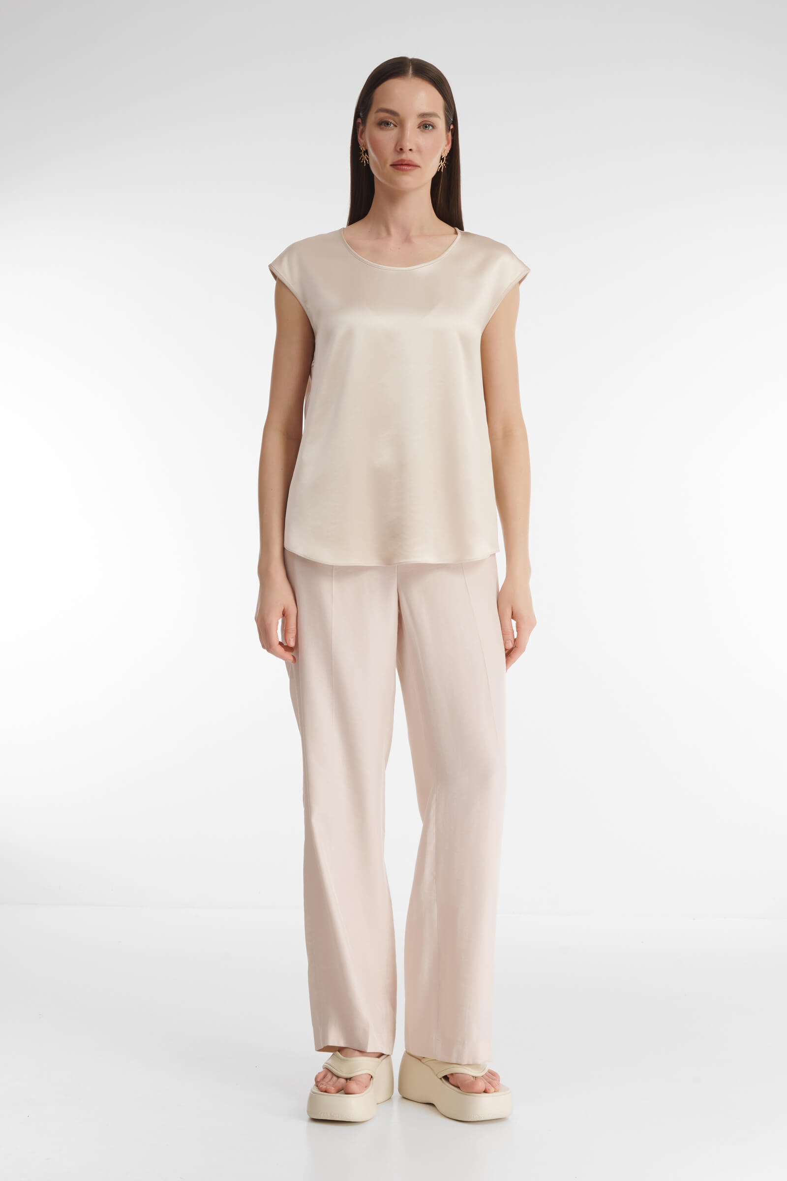 Топ с круглым вырезом Бренд Caterina Leman