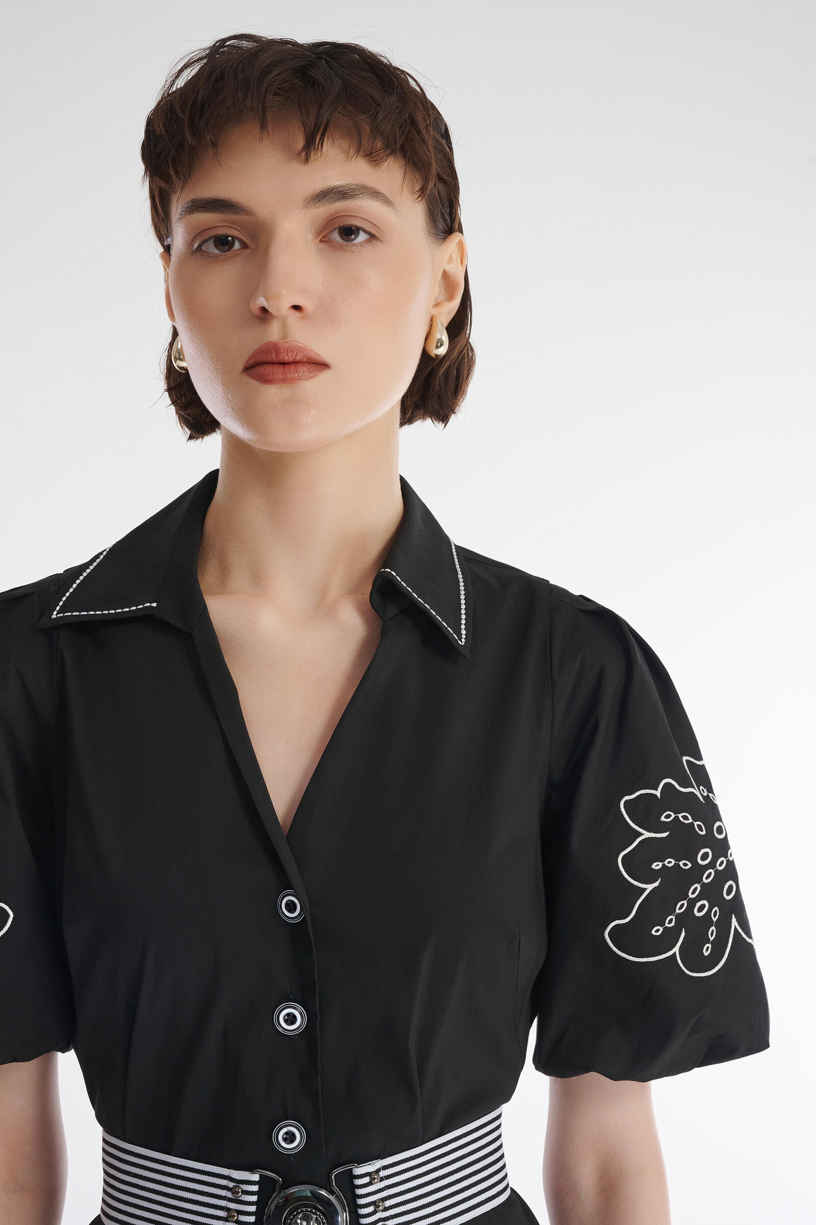 Хлопковое платье с вышивкой Бренд Caterina Leman