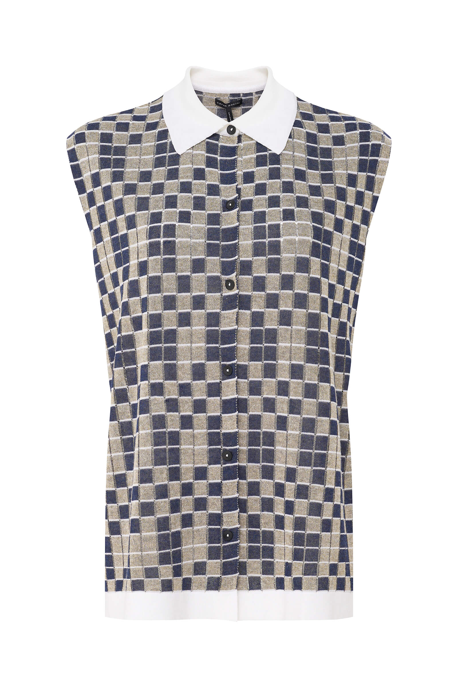 Кардиган с геометричным узором Бренд Sarah Pacini