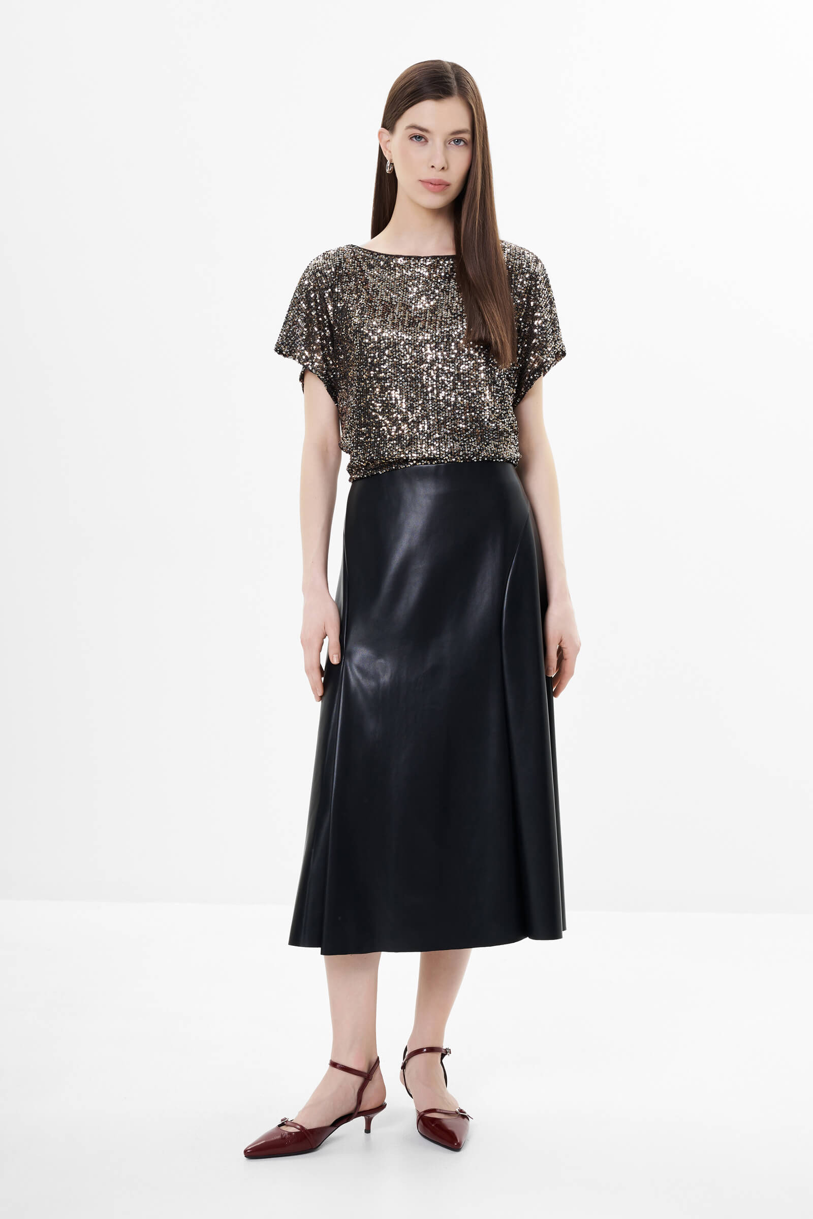 Юбка из экокожи Бренд Luisa Viola