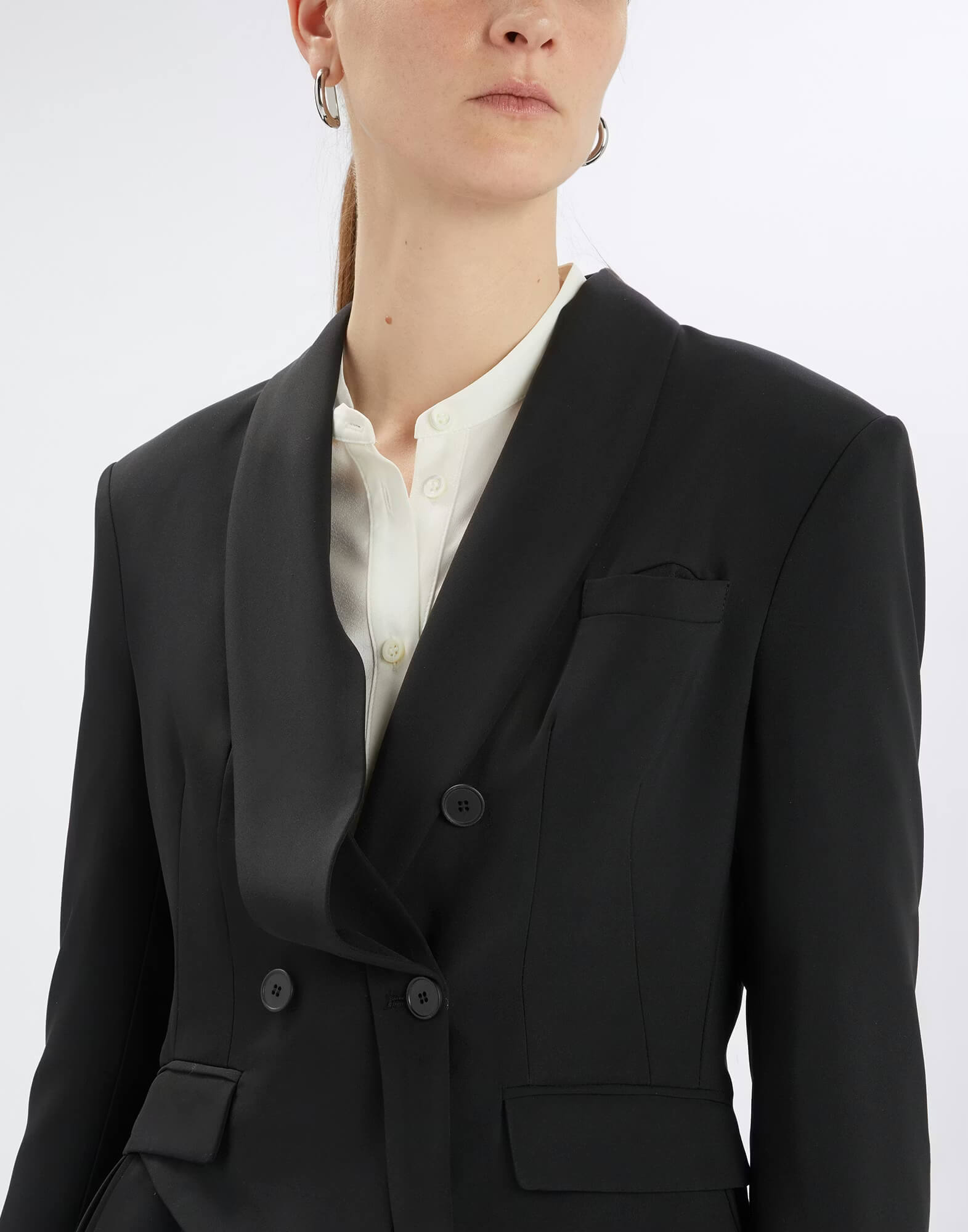 Жакет с асимметричной плиссировкой Бренд High