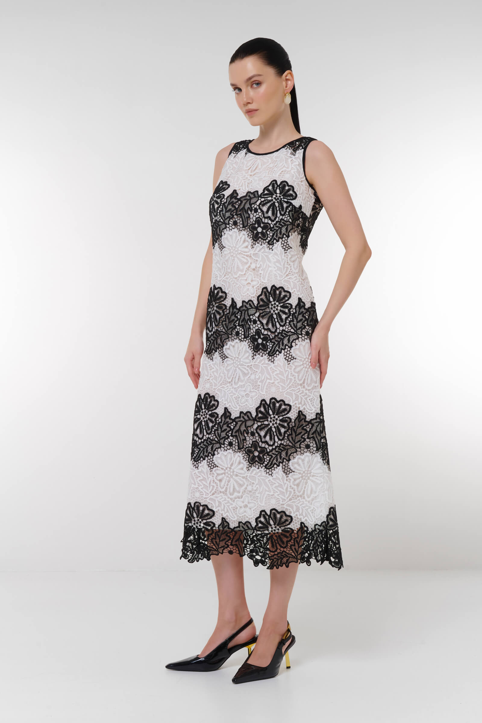 Платье с кружевом Бренд Caterina Leman