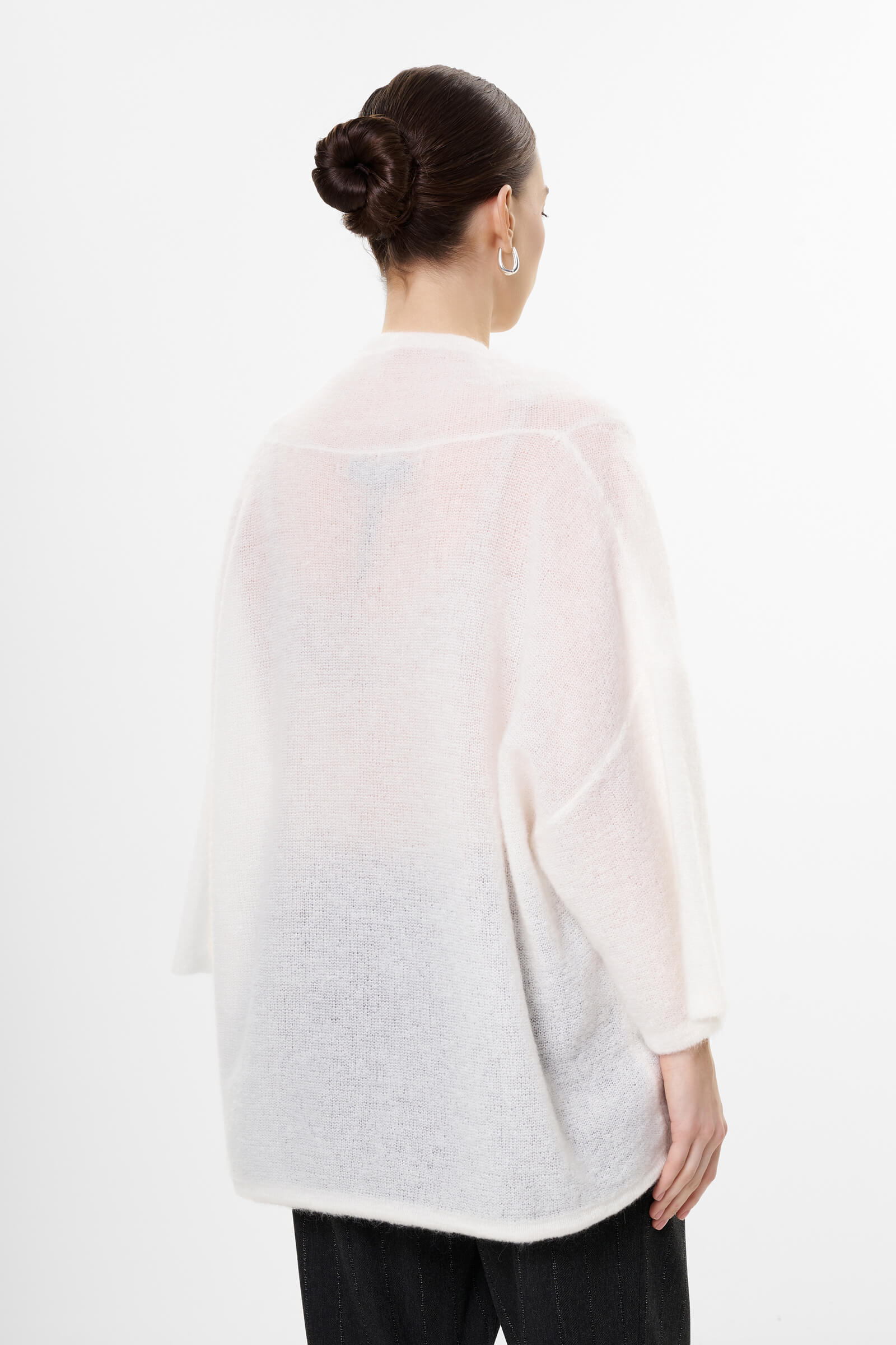 Джемпер из шерсти и мохера Бренд Sarah Pacini