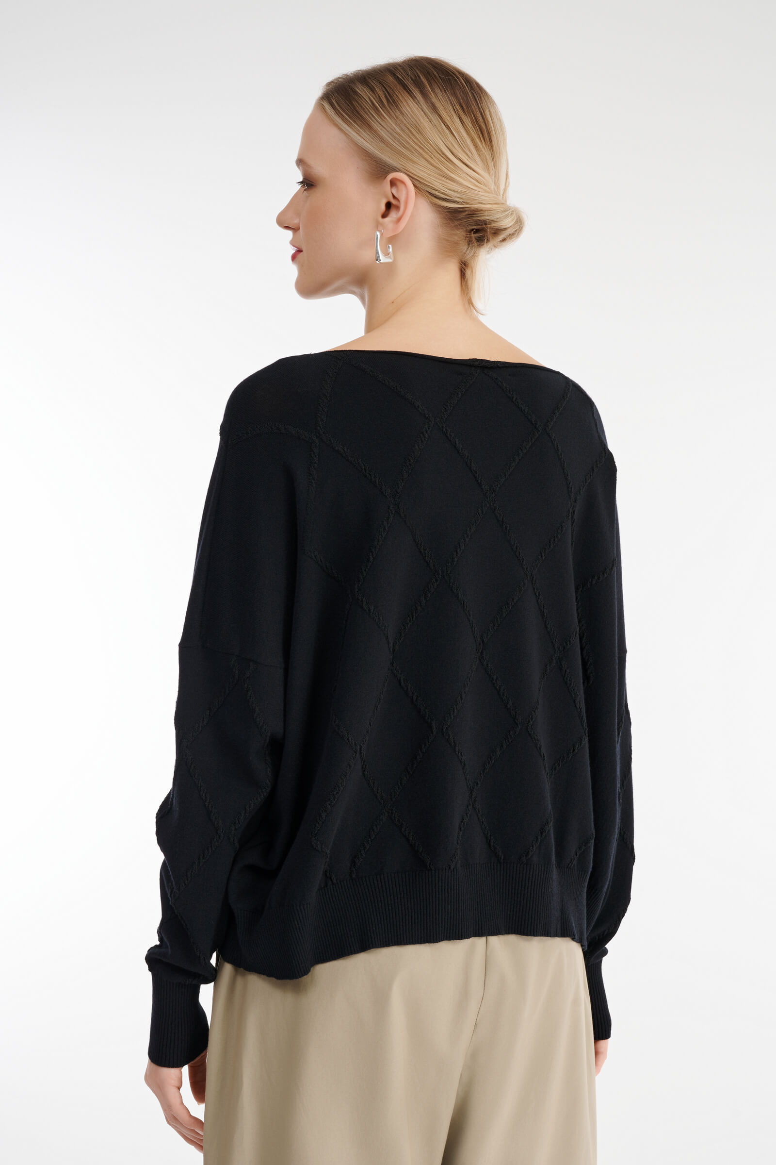 Джемпер с вырезом-лодочкой Бренд Sarah Pacini