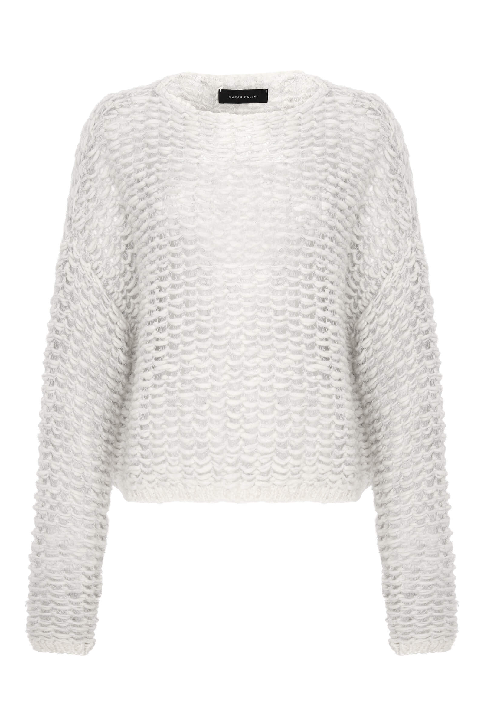 Фактурный джемпер из шерсти и мохера Бренд Sarah Pacini