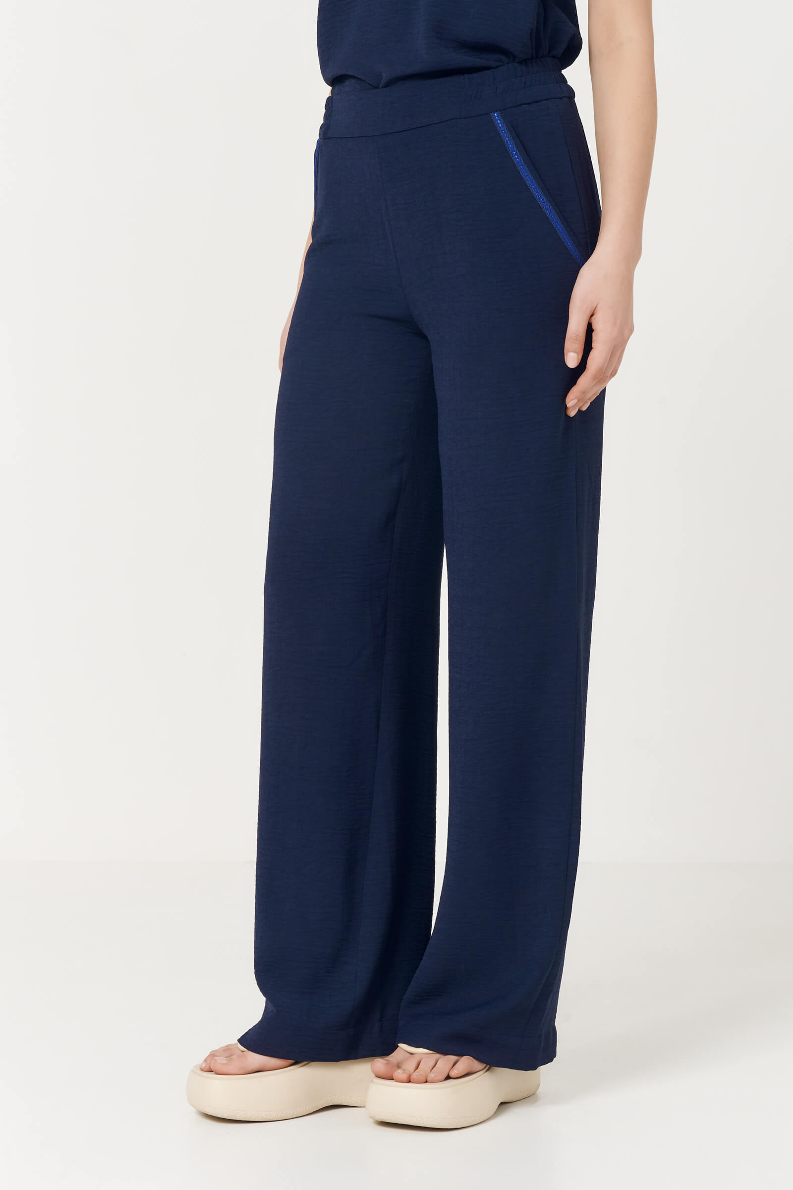 Широкие брюки из муслина Бренд Caterina Leman