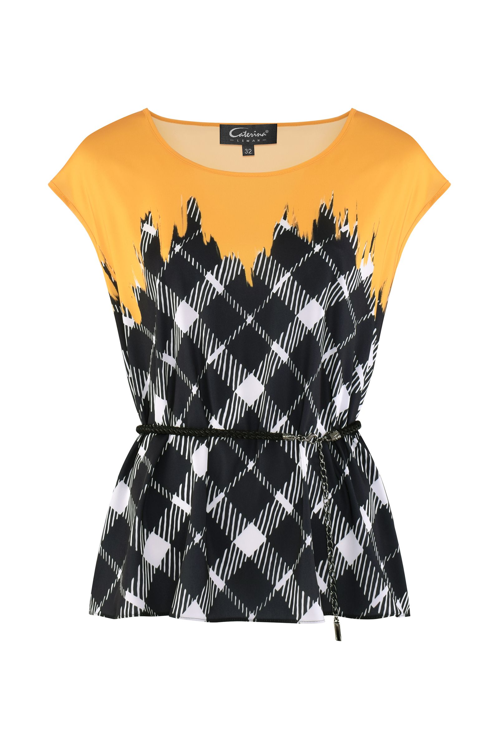 Топ с комбинированным принтом Бренд Caterina Leman