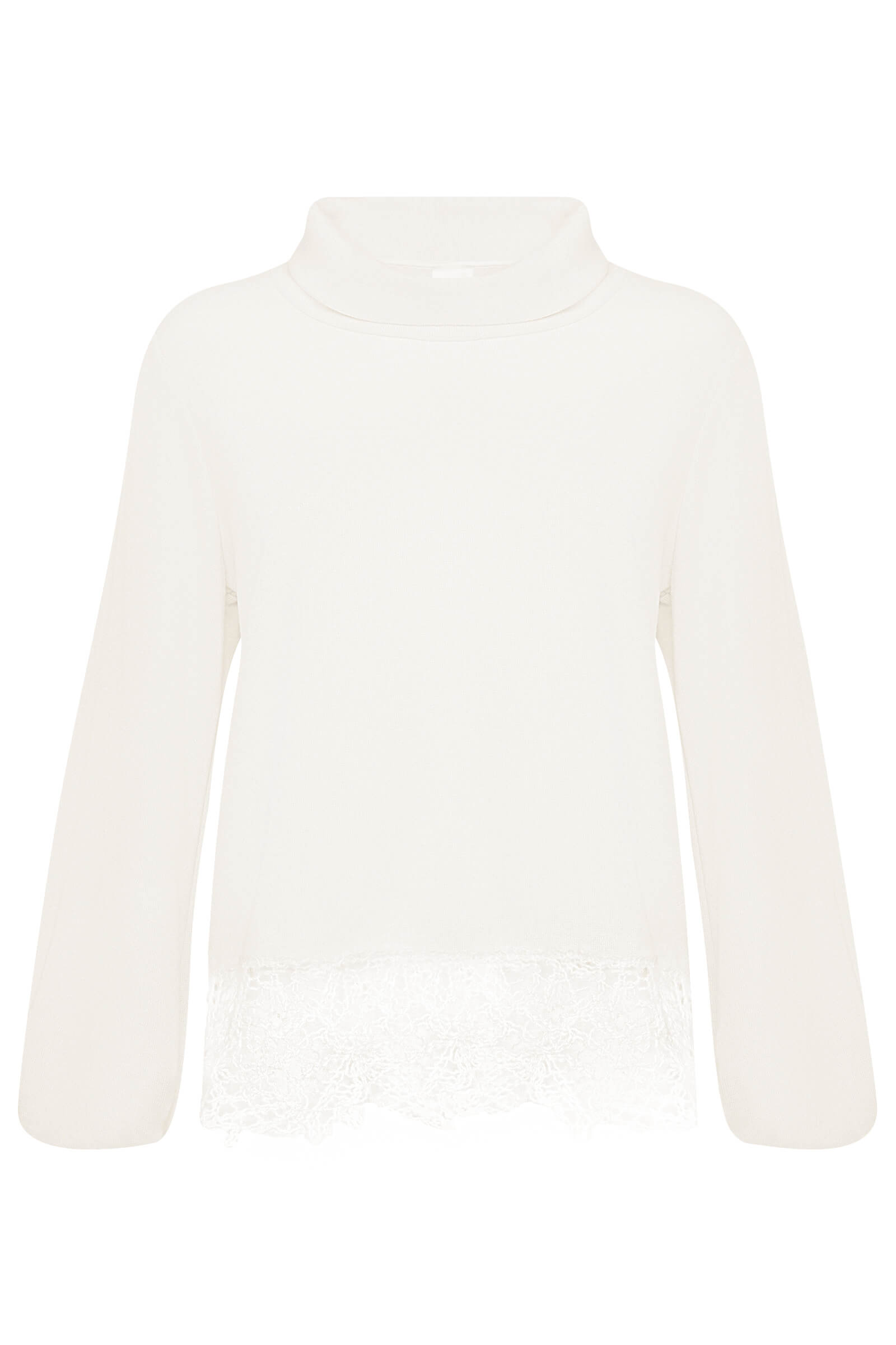 Джемпер из поливискозы с кружевом Бренд Milva Mi