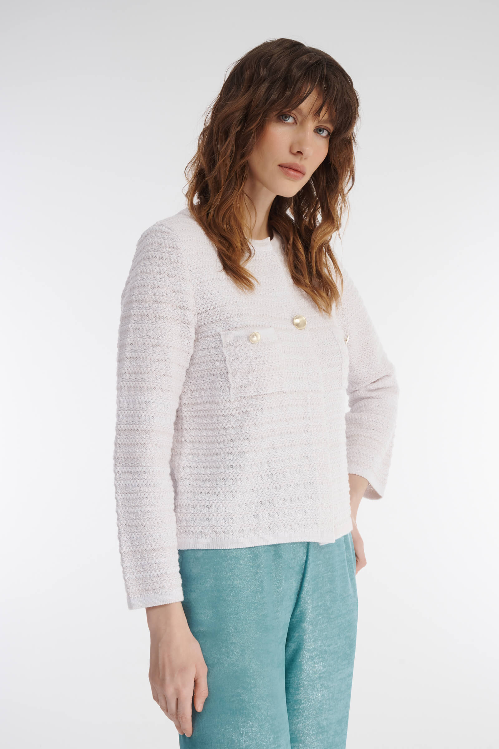 Кардиган с накладными карманами Бренд Caterina Leman