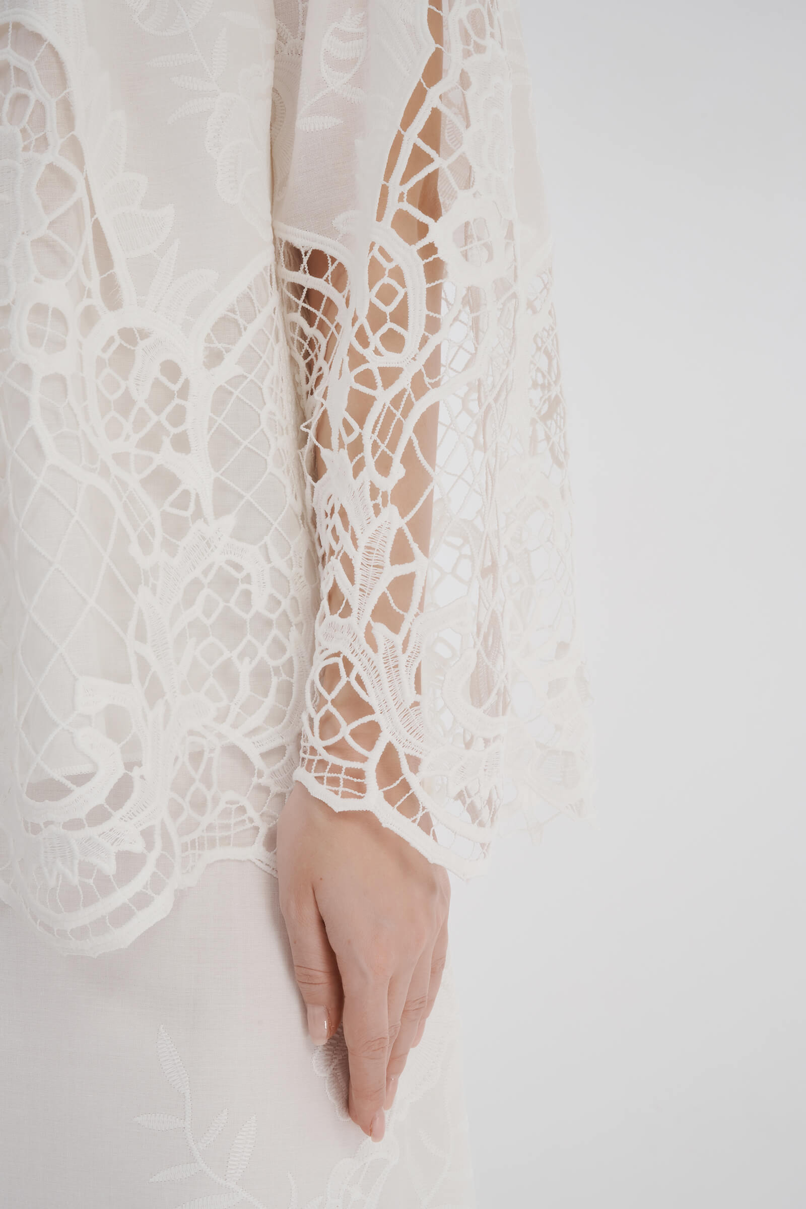 Блузка из хлопкового кружева Бренд Milva Mi